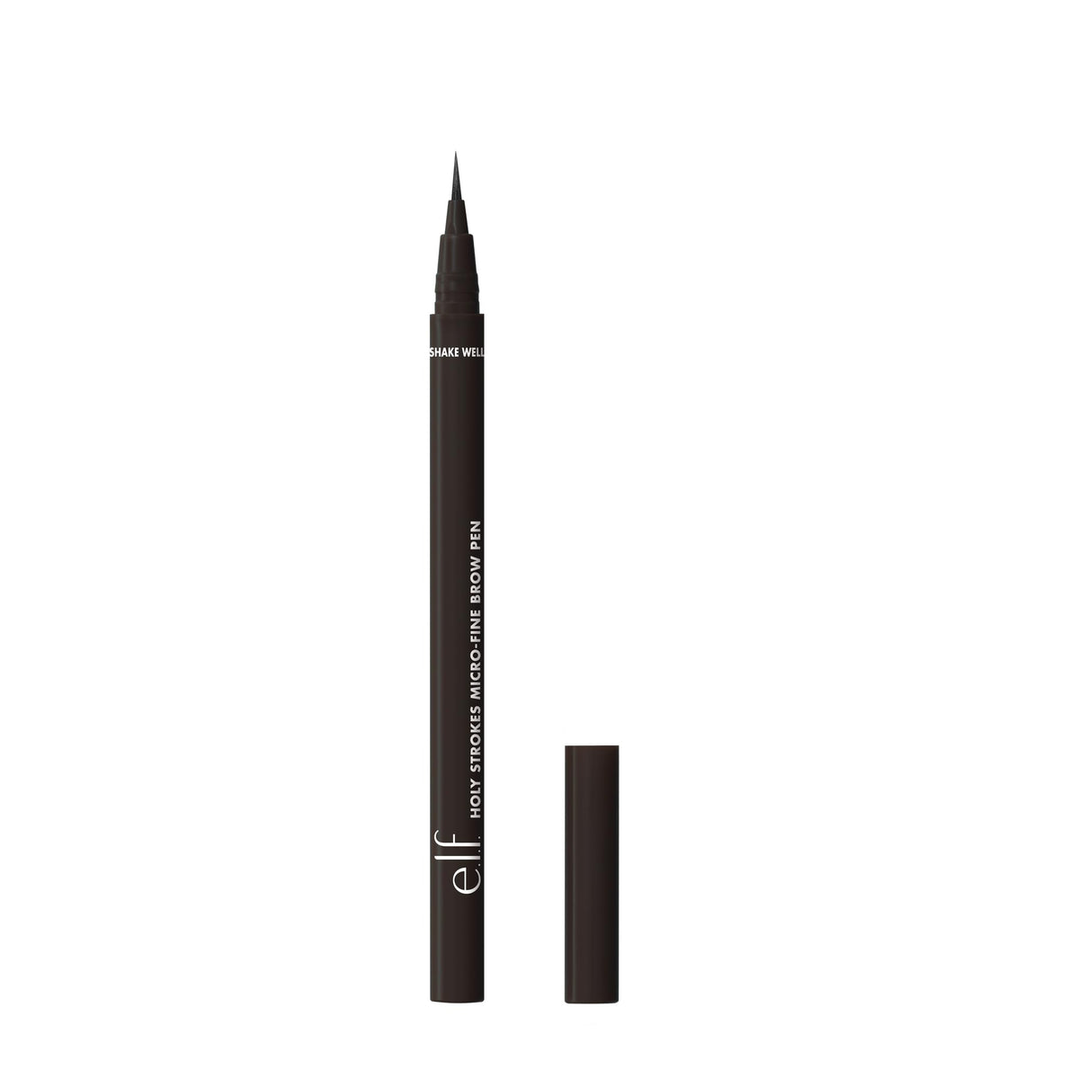 e.l.f. Holy Strokes brow pen tip for precise hair-like strokes.