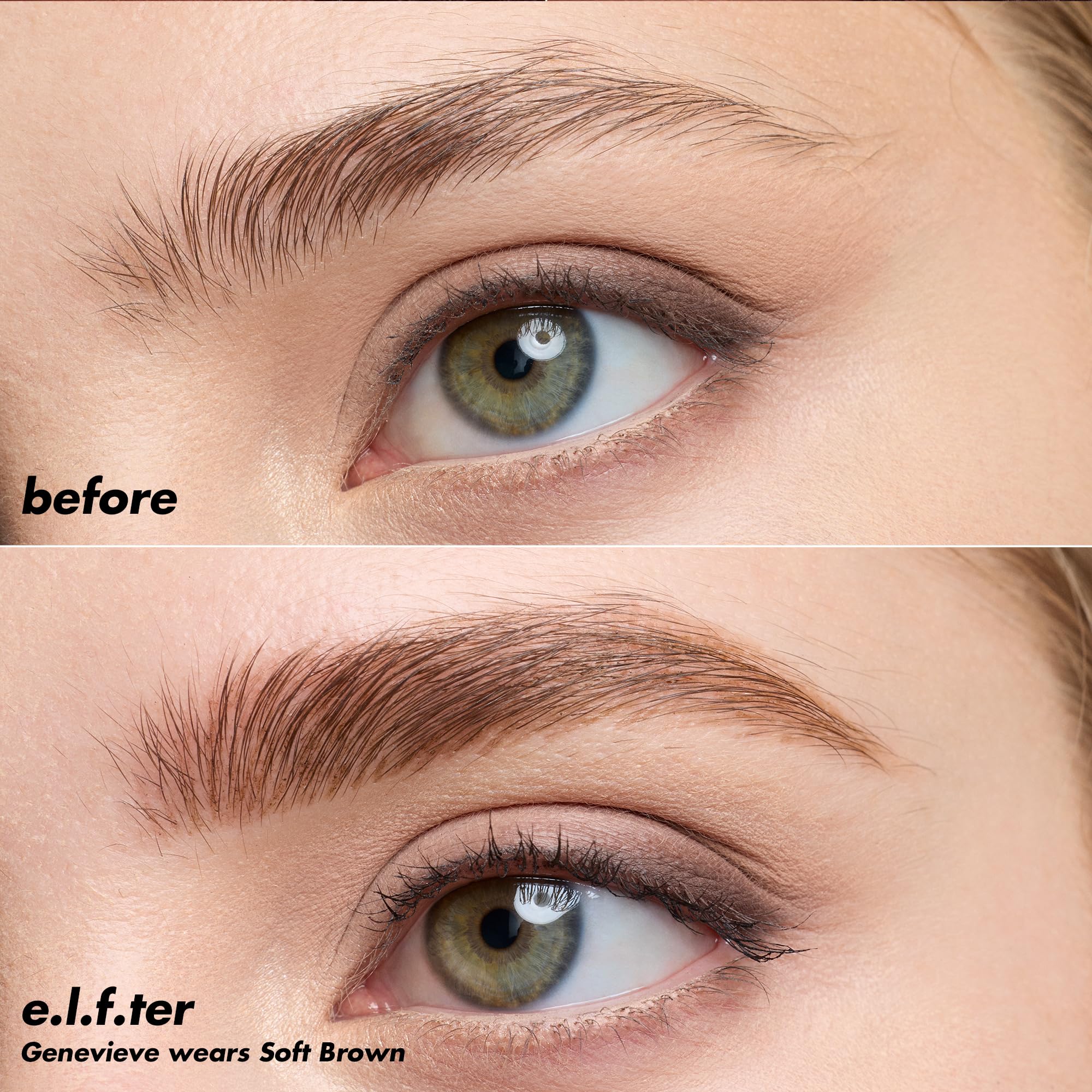 e.l.f. Holy Strokes micro-fine brow pen pigment provides light, buildable color.