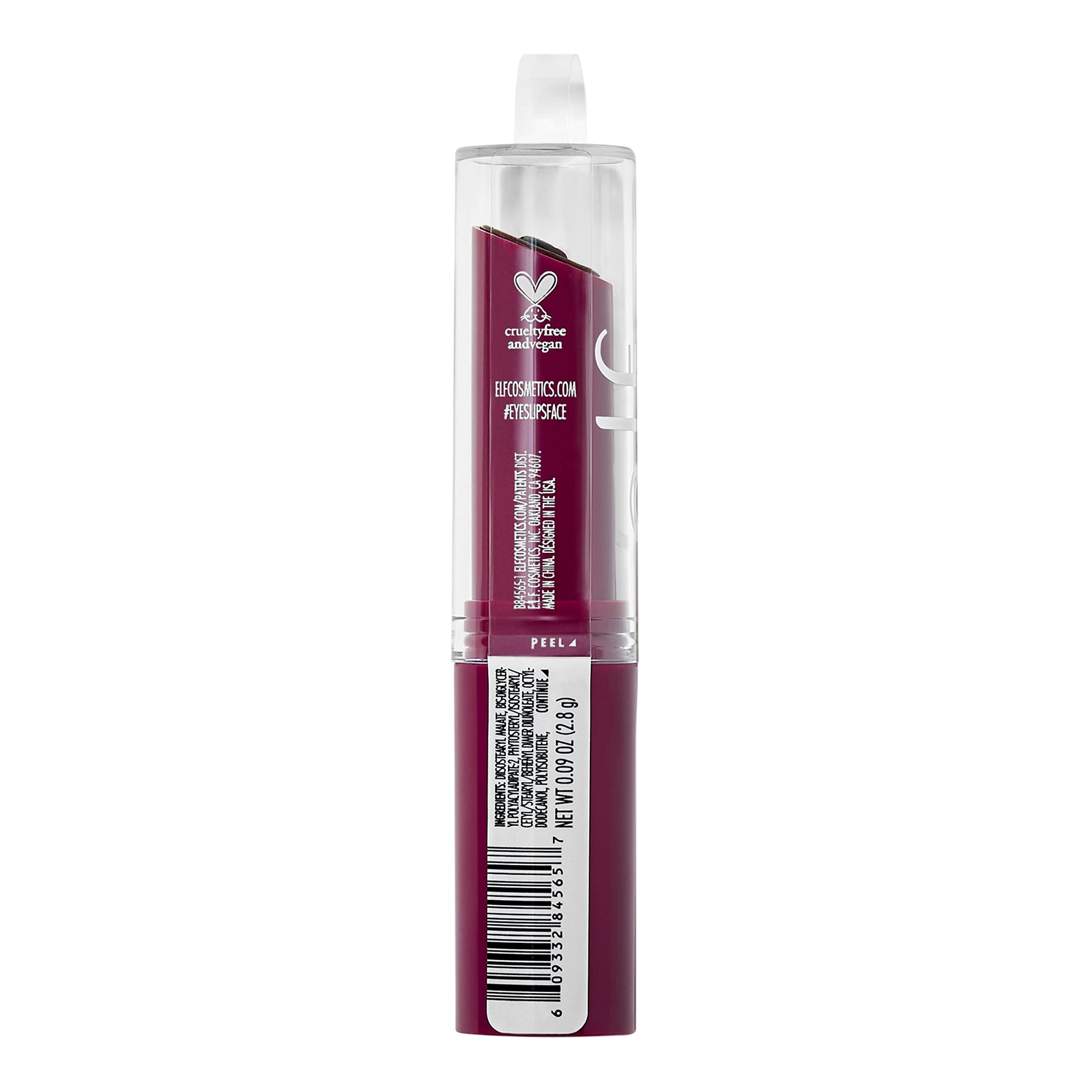 e.l.f. Núcleo brillante aporta color suave y nutrición a los labios.