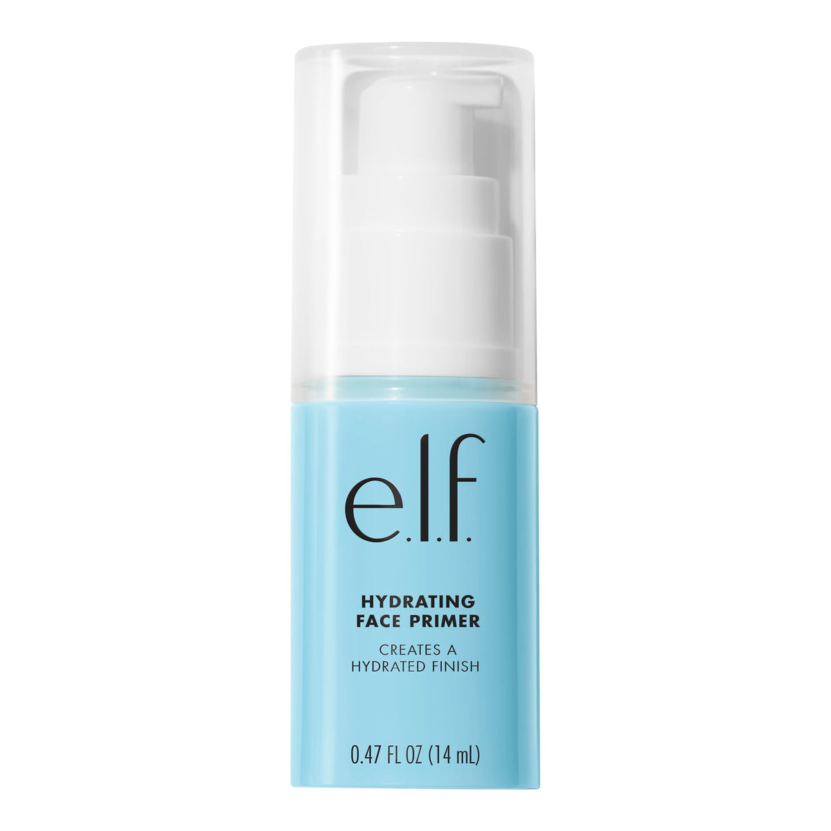 e.l.f. Hydrating Face Primer bottle showing grape-infused hydration for smoother makeup.