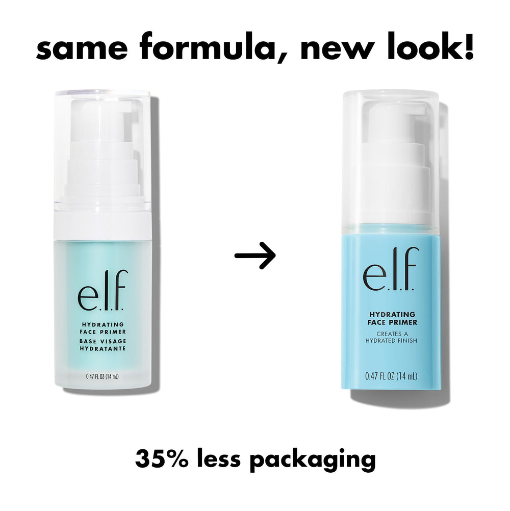 e.l.f. Hydrating Face Primer with grape extract for a hydrated balanced complexion.