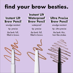 e.l.f. Instant Lift Brow Pencil: tono marrón muy oscuro para cejas oscuras.