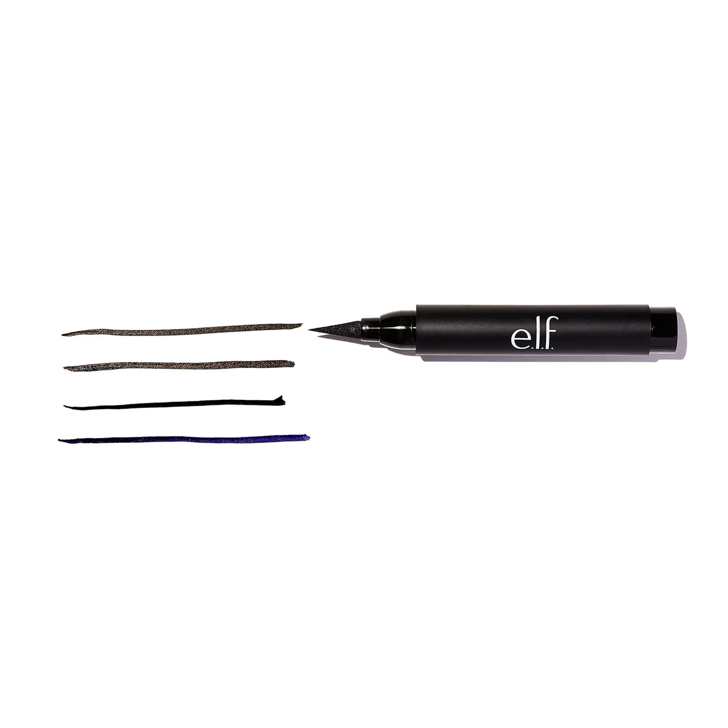 e.l.f. delineador de tinta intensa, secado rápido para un delineado duradero sin manchas.