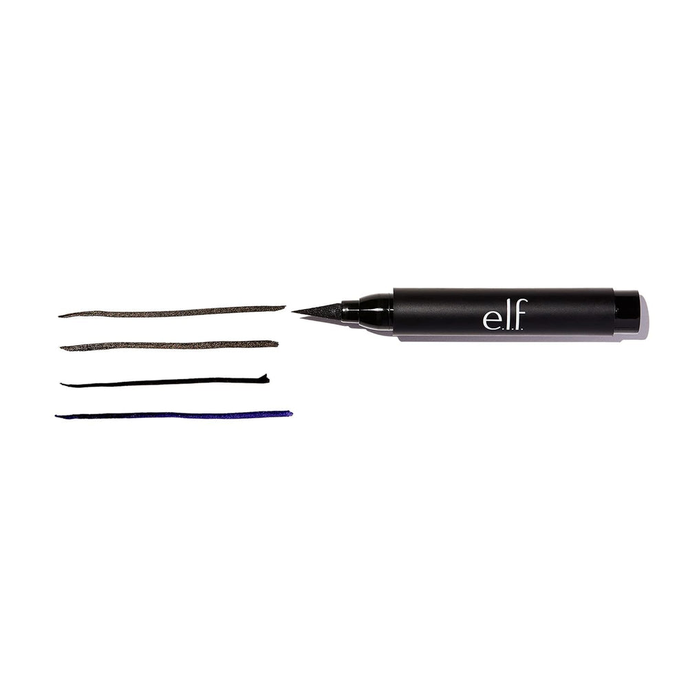 e.l.f. delineador de tinta intensa, secado rápido para un delineado duradero sin manchas.