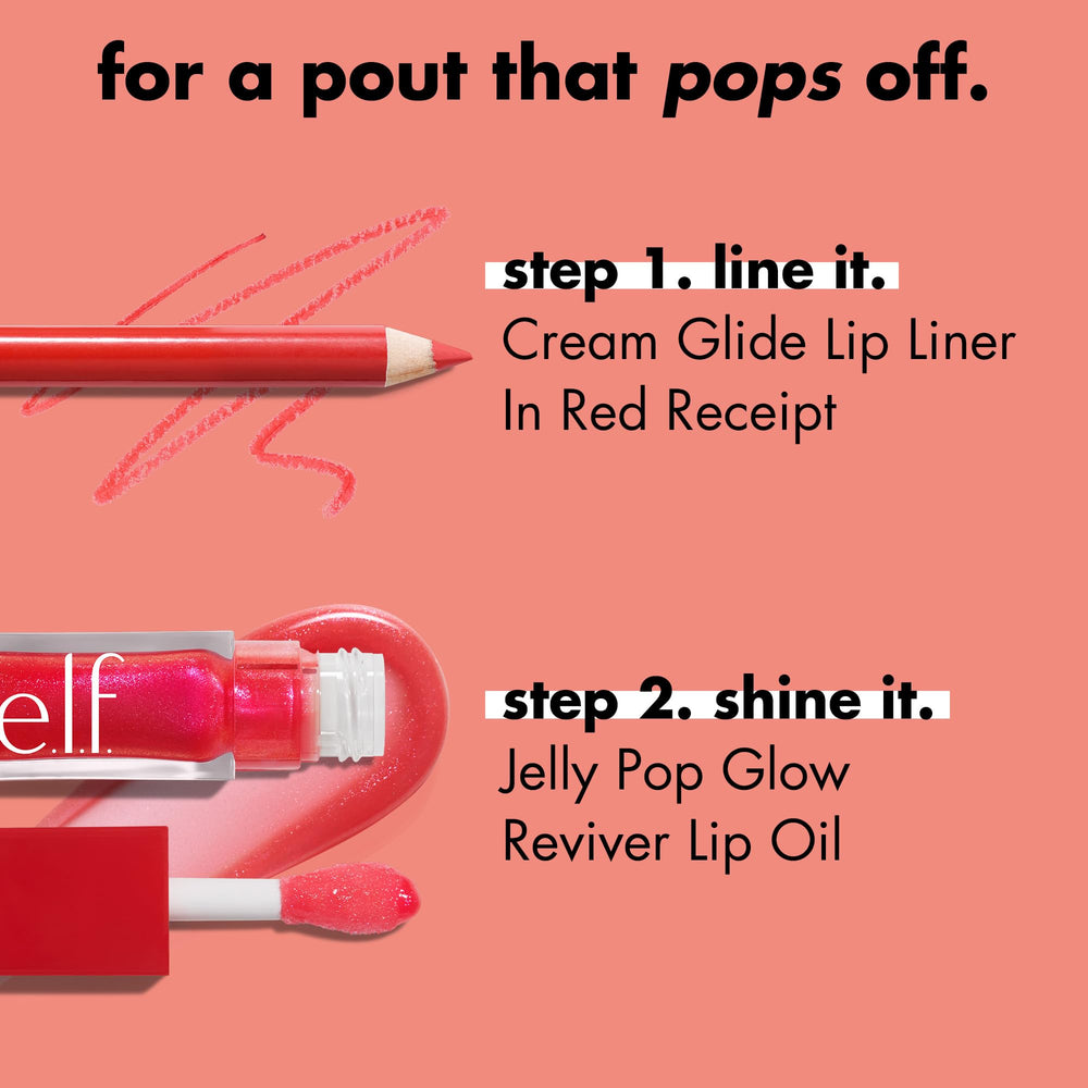e.l.f. Jelly Pop Glow Reviver Lip Oil packaging close-up with Limited Edition label.