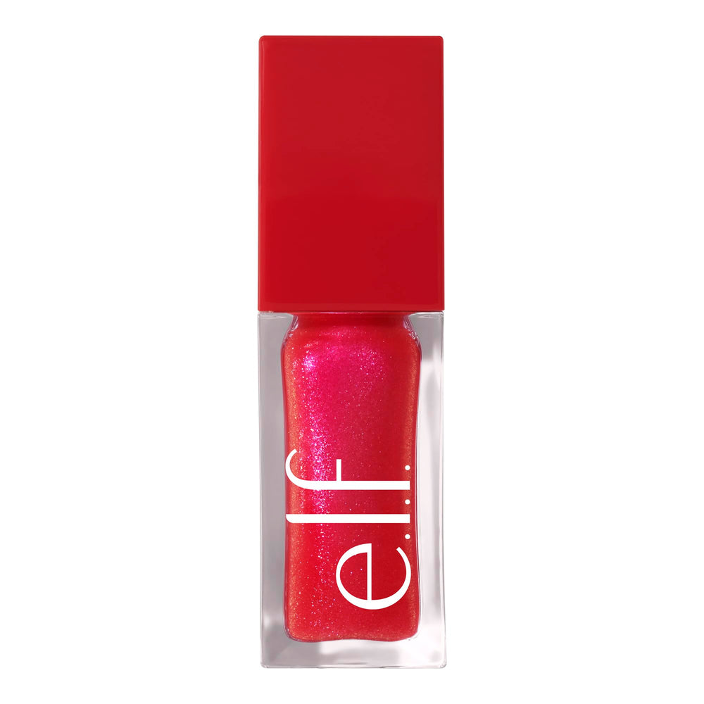 e.l.f. Jelly Pop Glow Reviver Lip Oil vegan cruelty-free stamp visible on packaging.