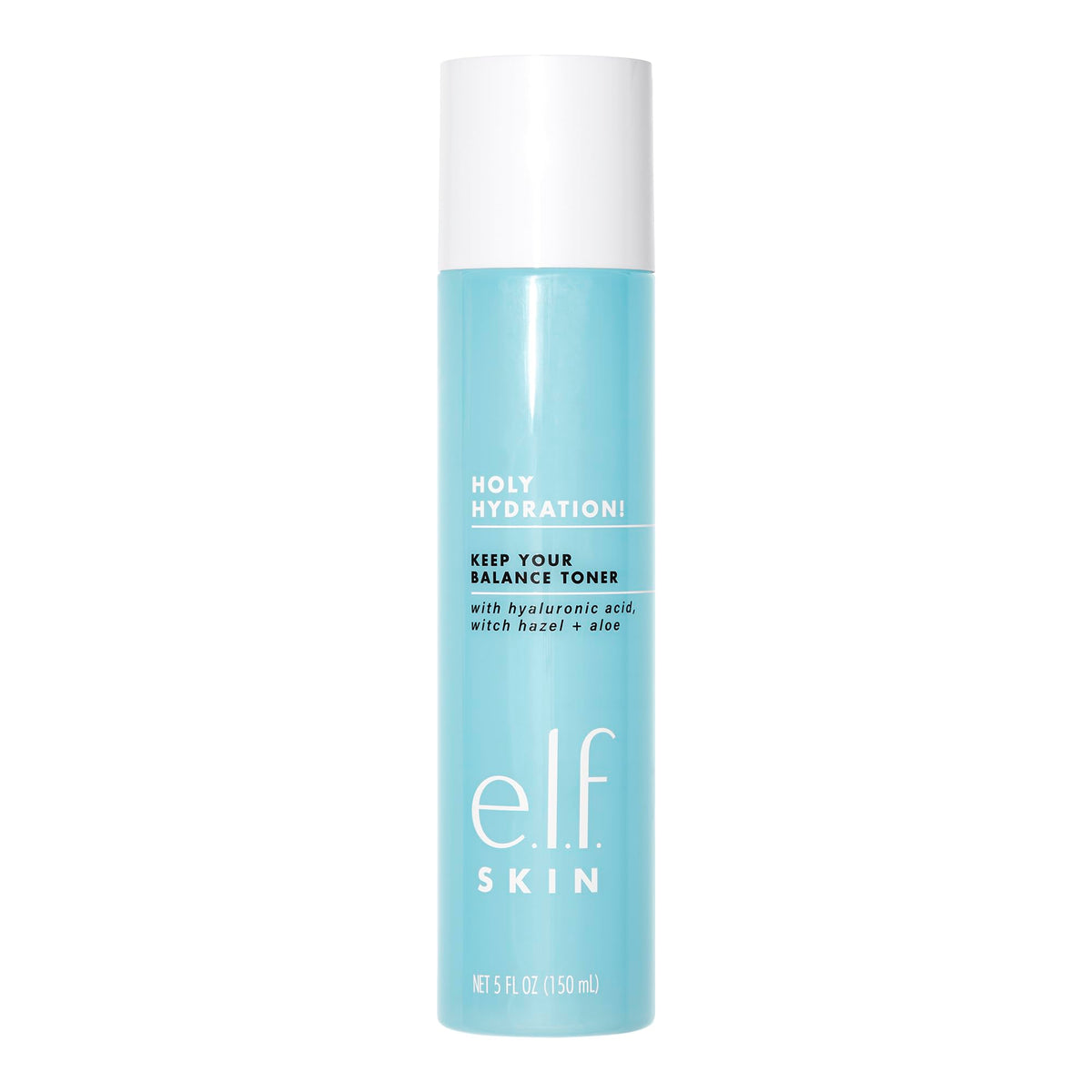 e.l.f. Keep Your Balance toner bottle closeup, showcasing sleek packaging and refreshing skincare.