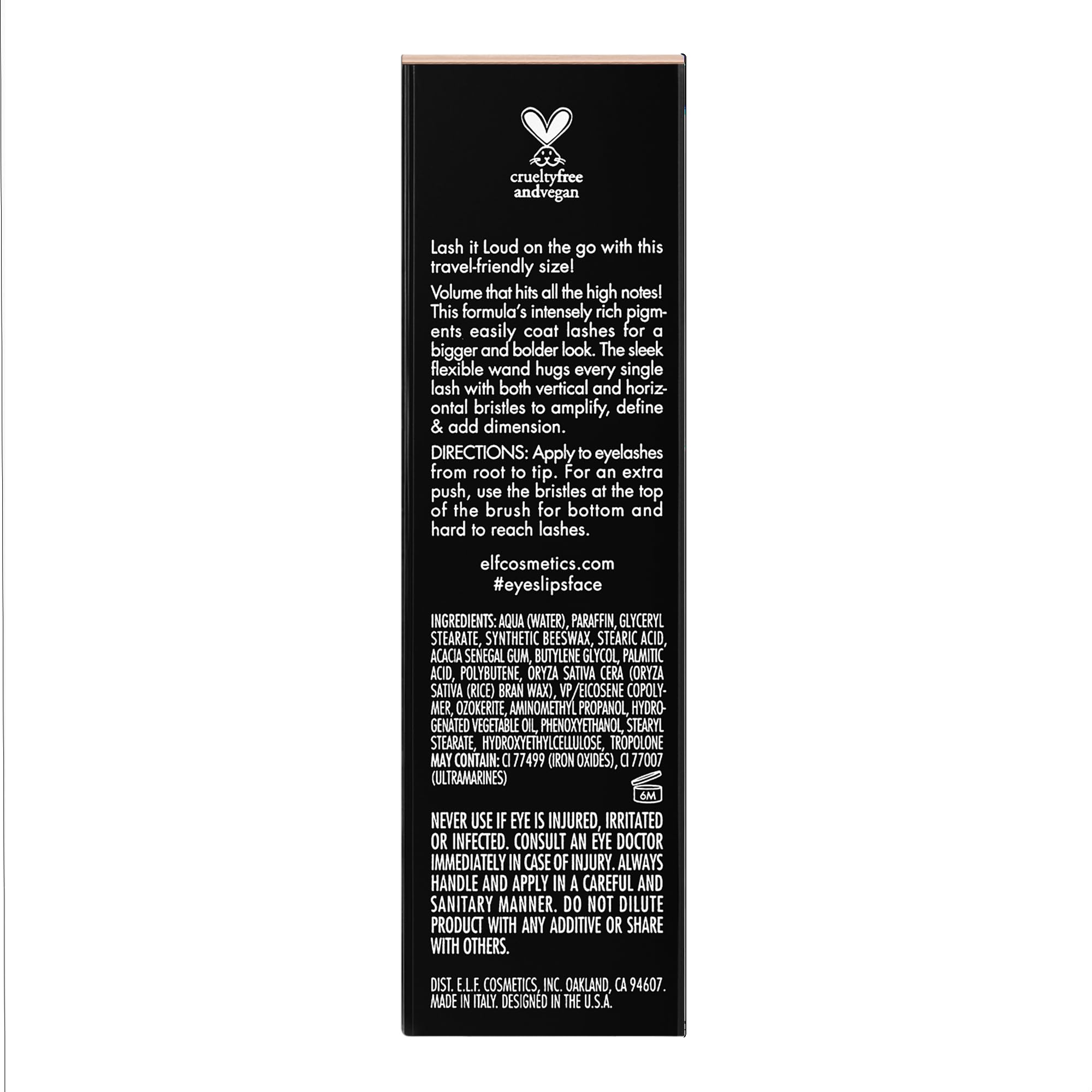 e.l.f. Lash It Loud Mascara Mini travel size ideal for touch-ups.