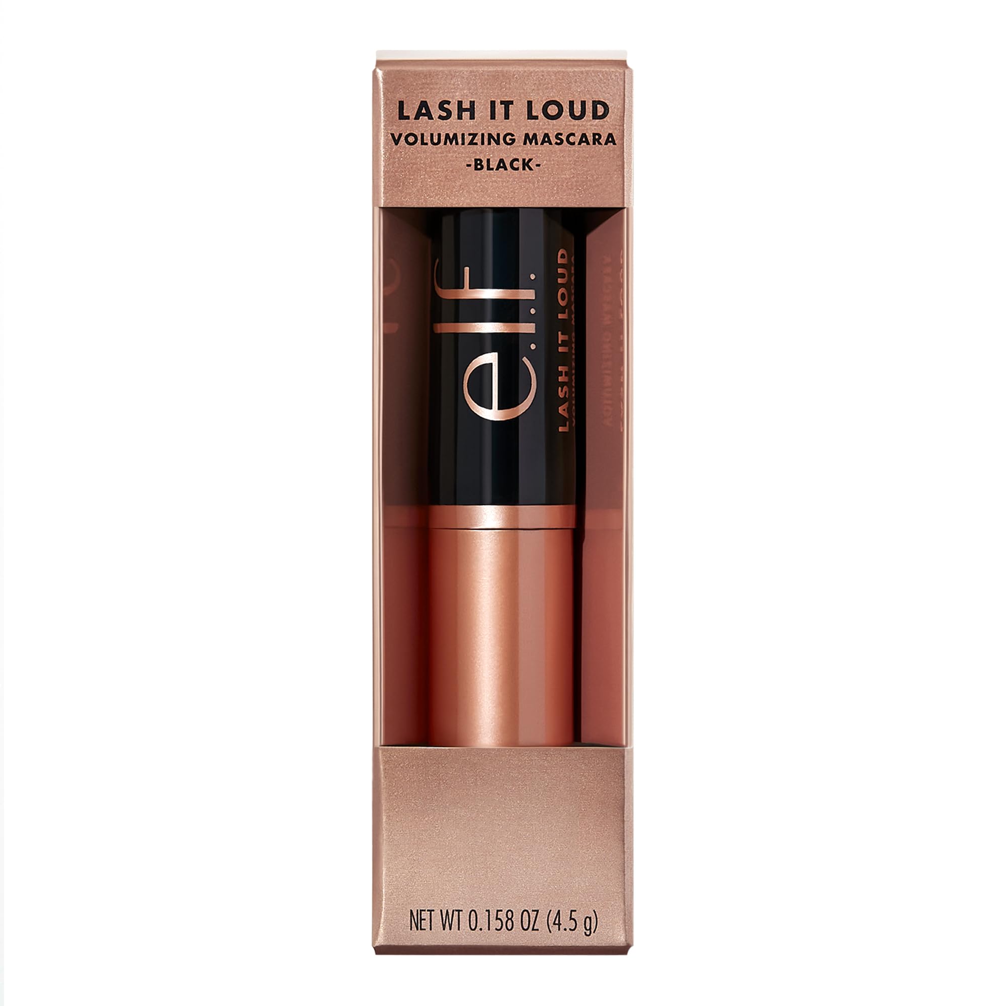 e.l.f. Lash It Loud Mascara Mini vegan cruelty-free seal on packaging.