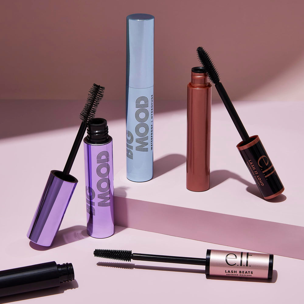 Tube of e.l.f. Lash It Loud mascara in sleek packaging.