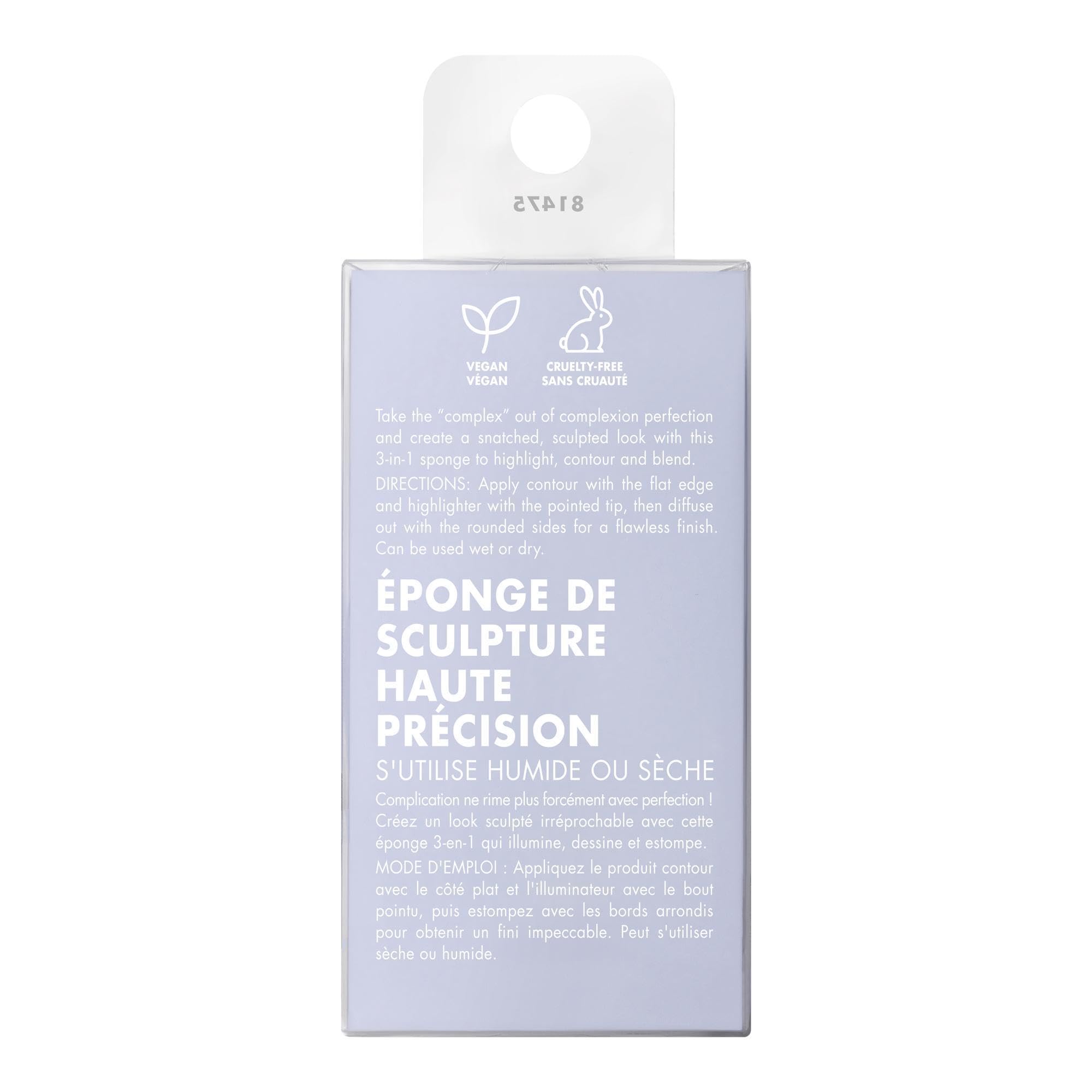 e.l.f. vegan and cruelty-free sponge supports flexible routines.