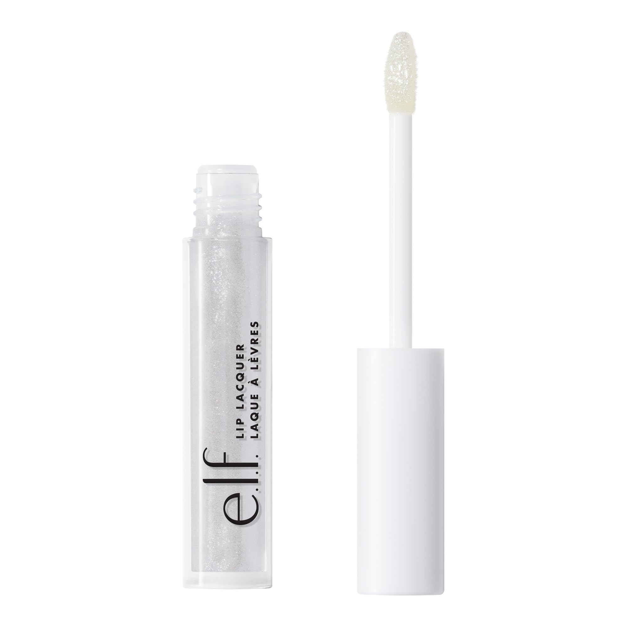 e.l.f. Lip Lacquer high-shine-application delivers brilliant, non-sticky color.