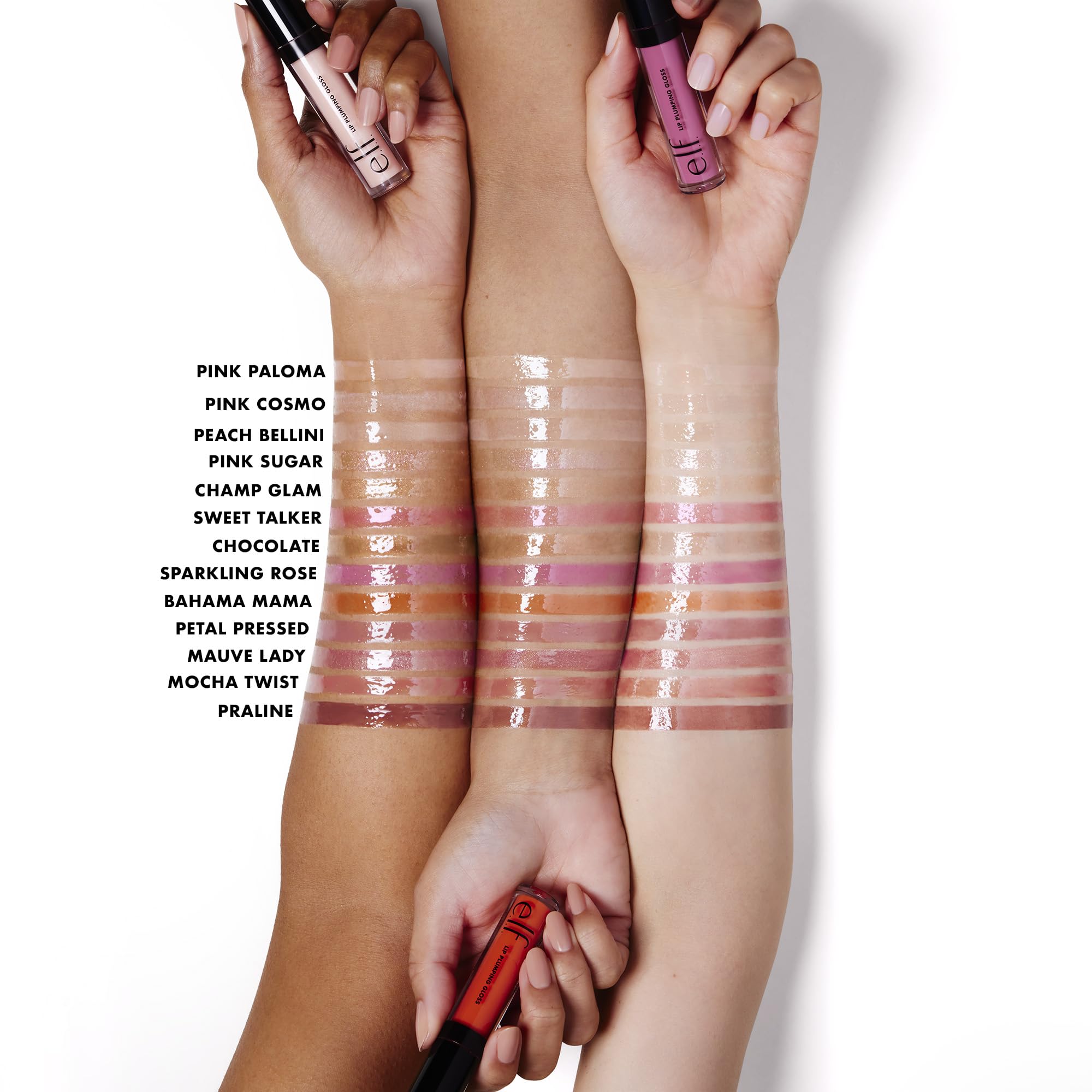 e.l.f. Lip Plumping Gloss cooling sensation close-up highlights a refreshing plump look.