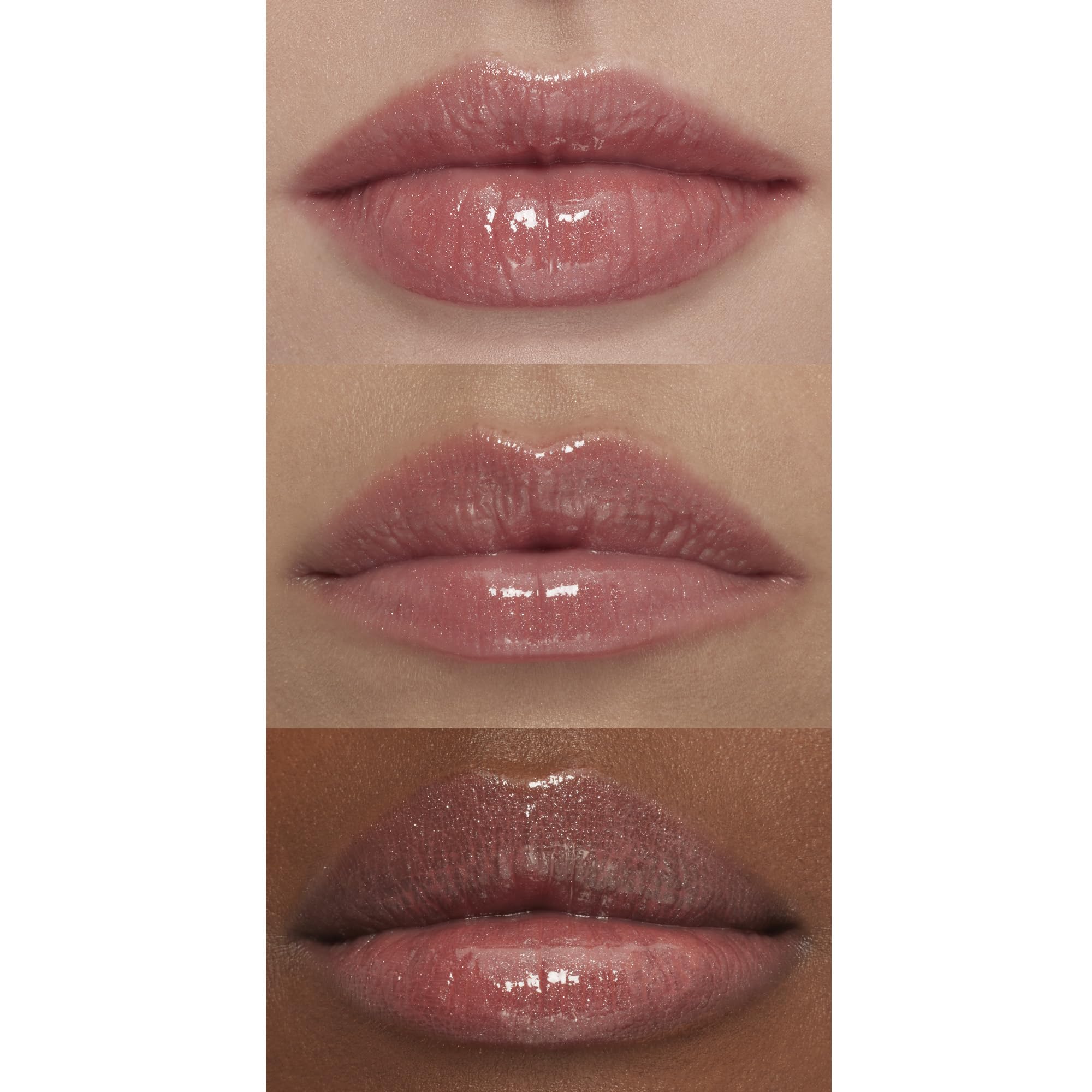 Vitamina E y aceite de coco en e.l.f. Lip Plumping Gloss para labios hidratados