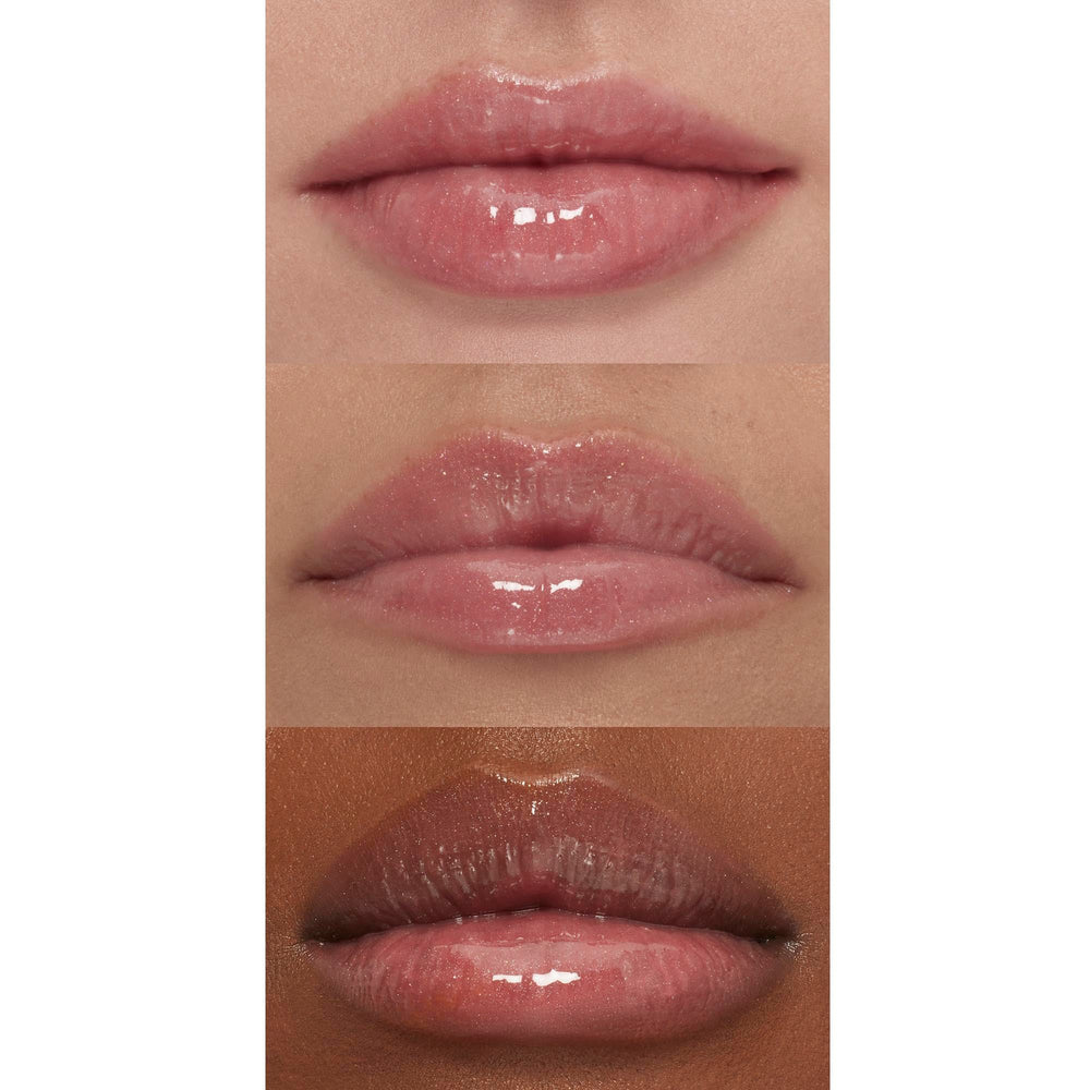 close-up of lips with e.l.f. Sweet Talker gloss for a smooth fuller look