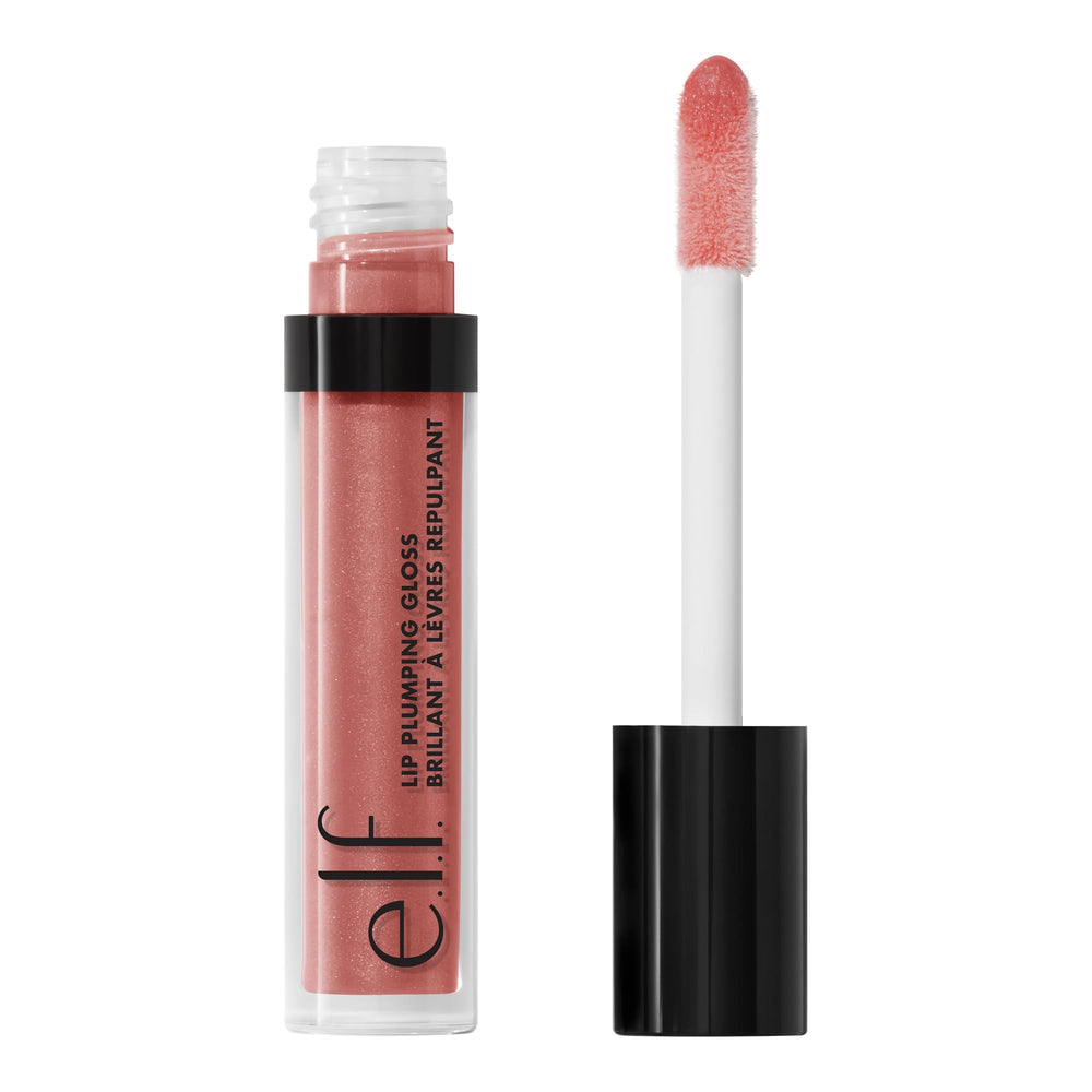 e.l.f. Sweet Talker lip plumping gloss bottle showing high-shine sheer color and plumping effect
