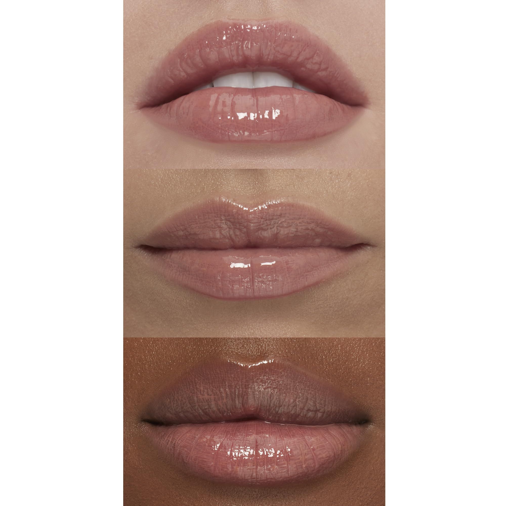 e.l.f. Lip Plumping Gloss vitamin E and coconut oil nourish lips during wear.