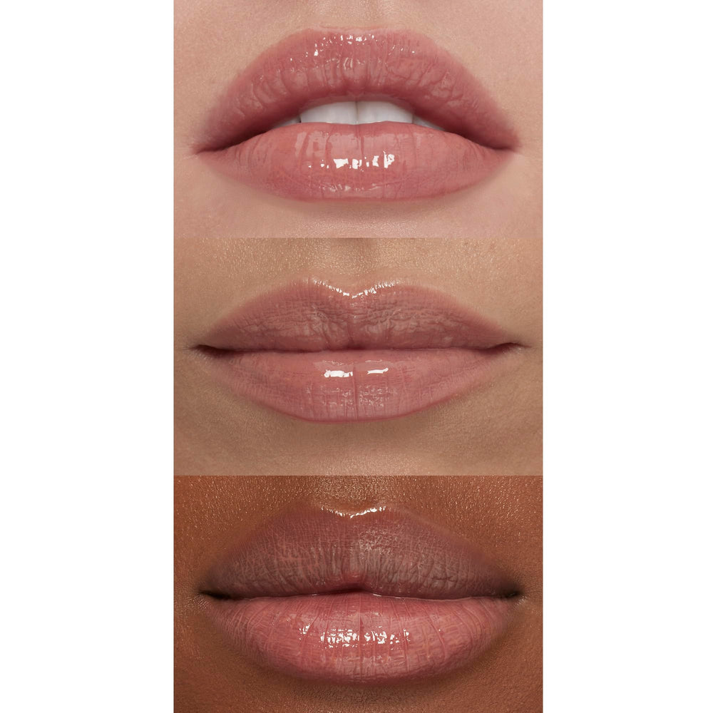 e.l.f. Lip Plumping Gloss vitamin E and coconut oil nourish lips during wear.