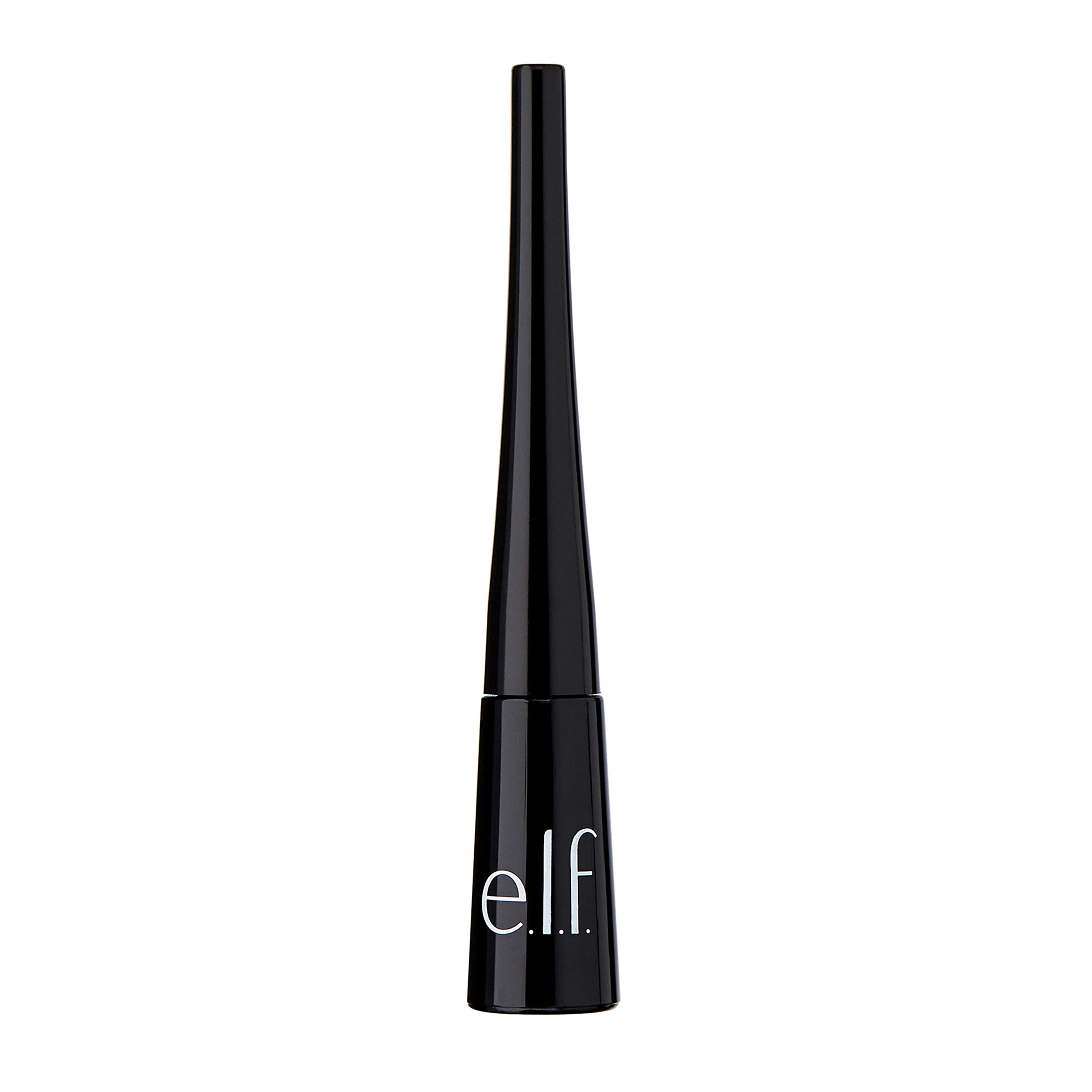 Elf liquid eyeliner extra-fine brush tip enables precise lines.