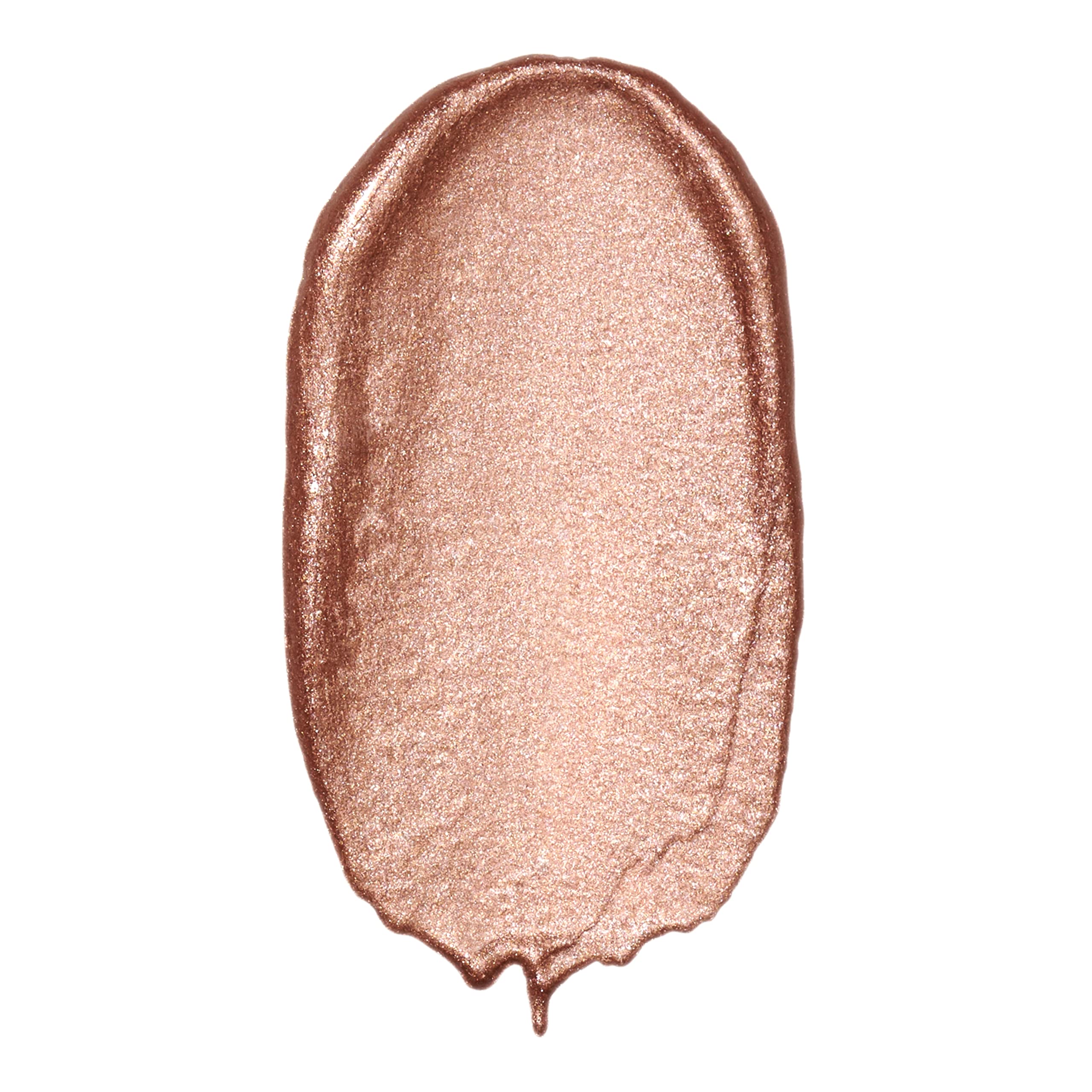 Elf Liquid Metallic Eyeshadow Comet applicator tip in action for one swipe