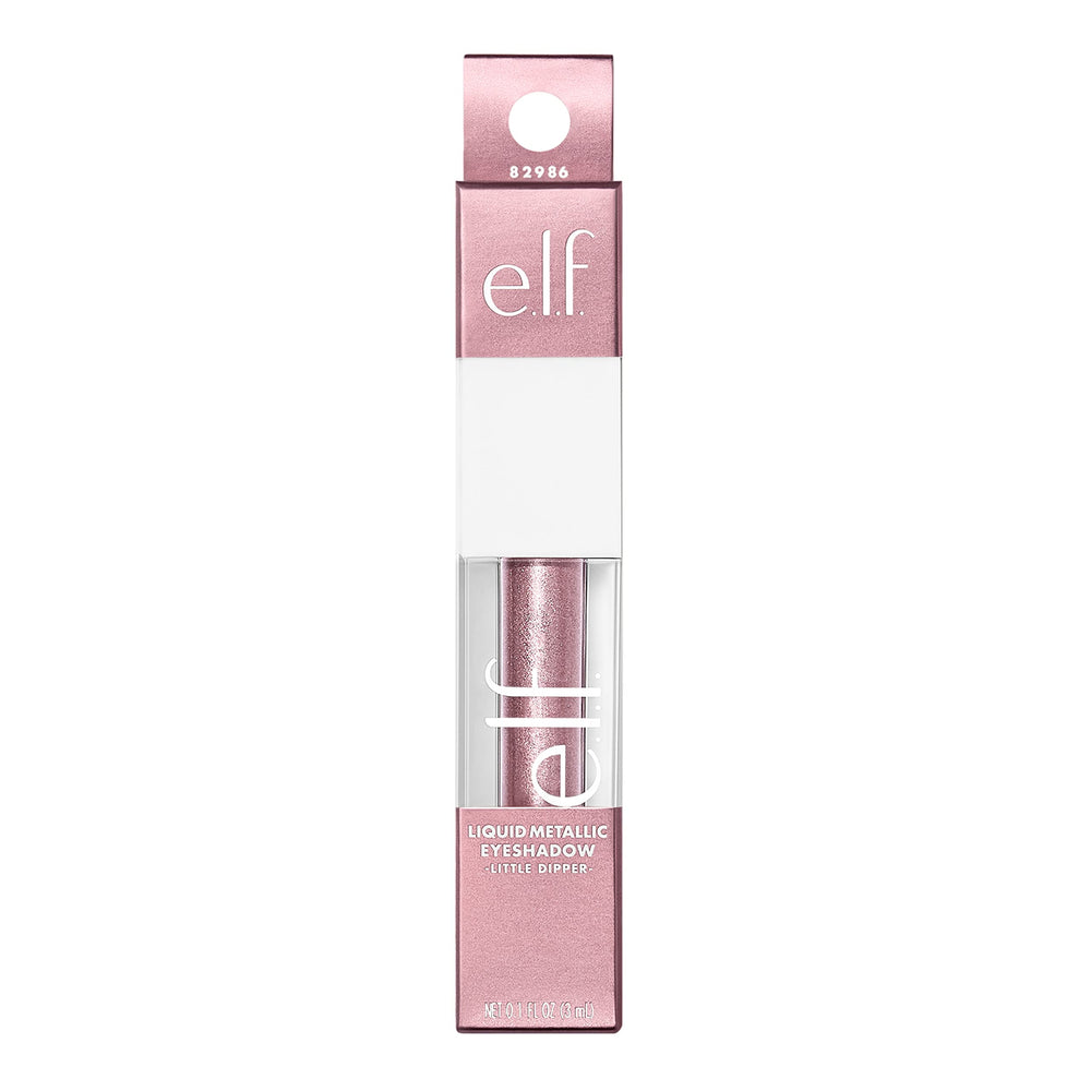 e.l.f. Liquid Metallic Eyeshadow high-shine closeup shows a pearl-rich formula ready to elevate looks.