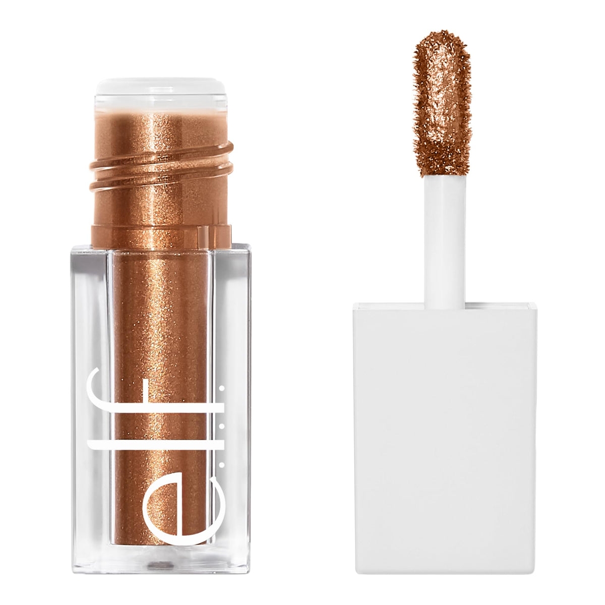 e.l.f. Liquid Metallic Eyeshadow Meteor bronze shimmer for one-swipe high shine