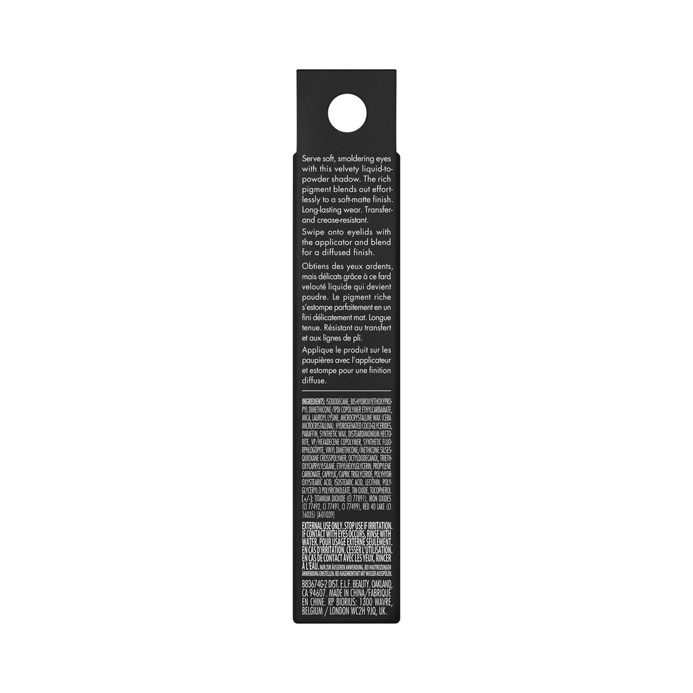 e.l.f. Liquid Velvet Eyeshadow comfy glide enables precise application