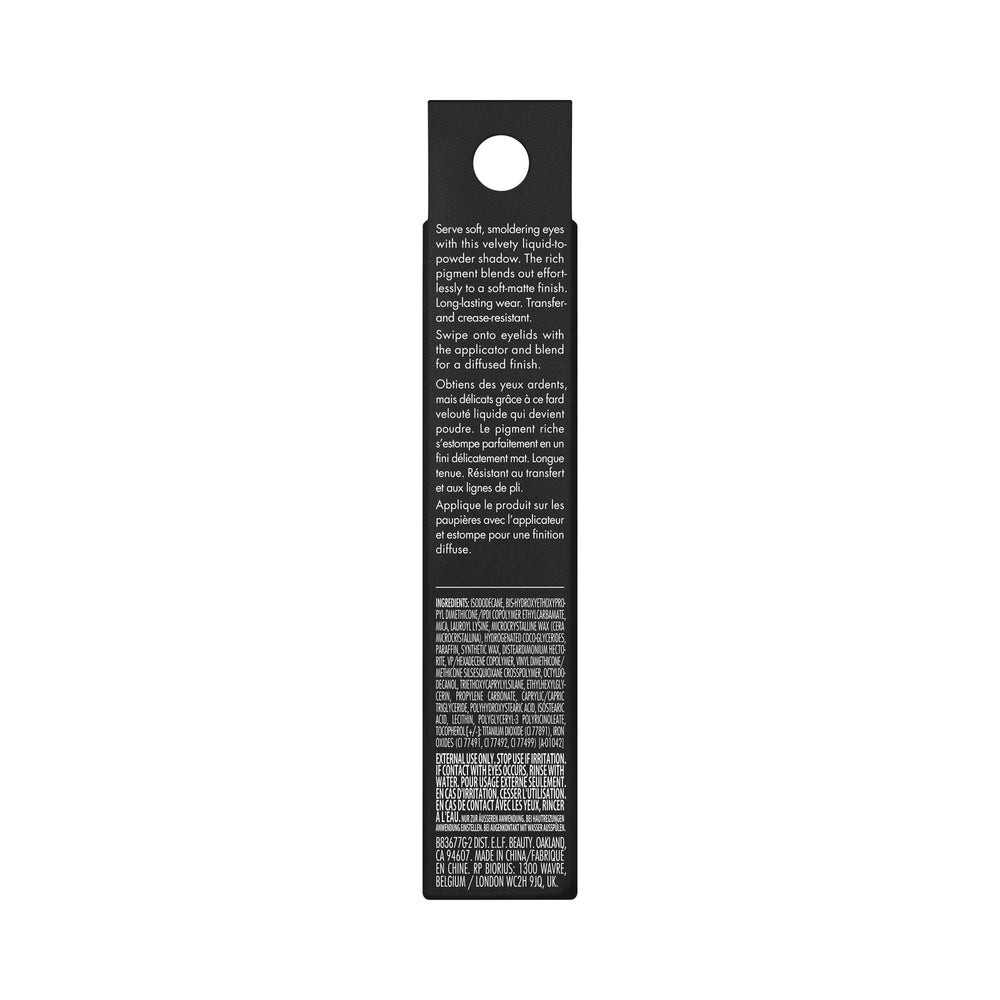 e.l.f. Liquid Velvet Eyeshadow Extra Toasted provides everyday warmth.