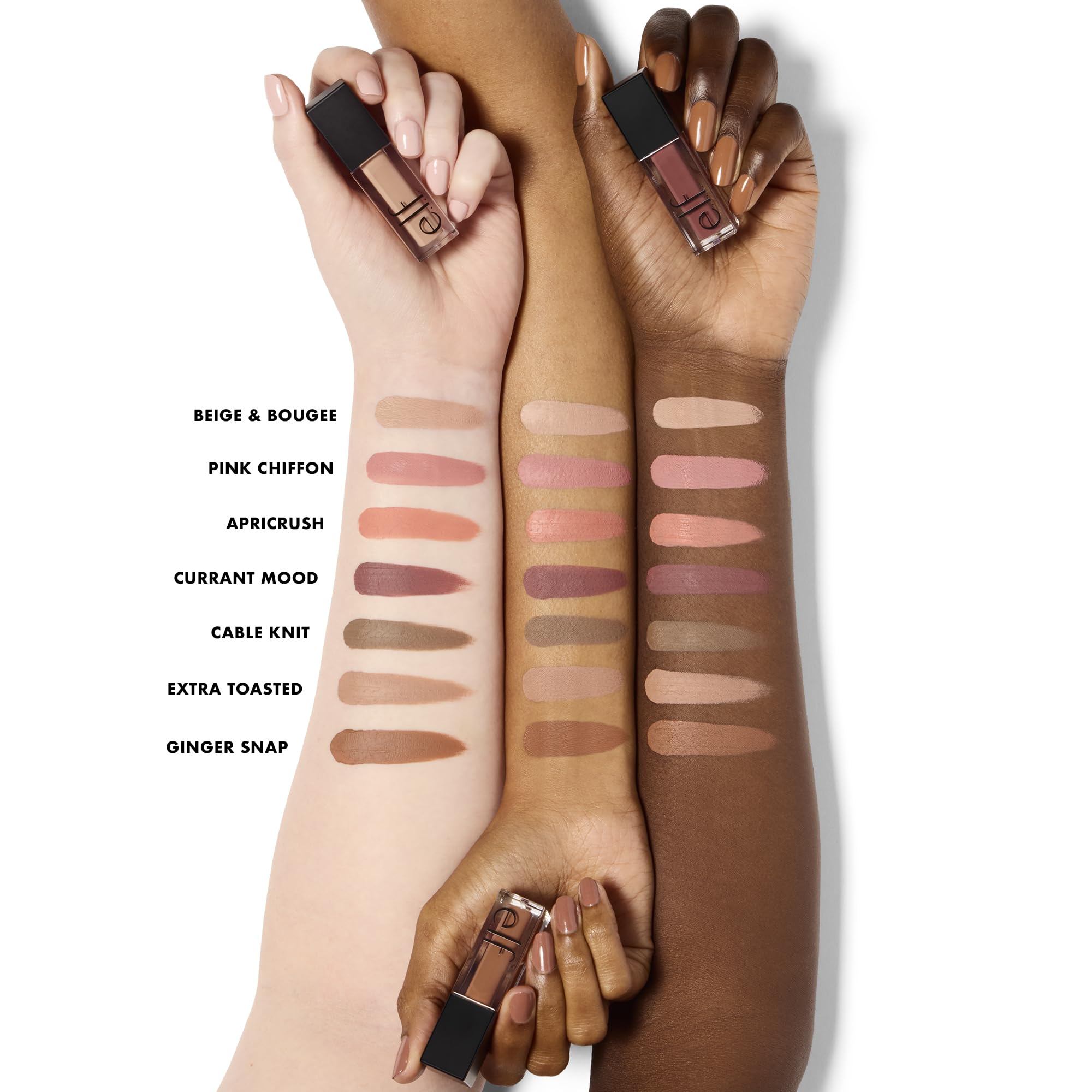 e.l.f. Liquid Velvet Eyeshadow transfer-resistant formula stays in place