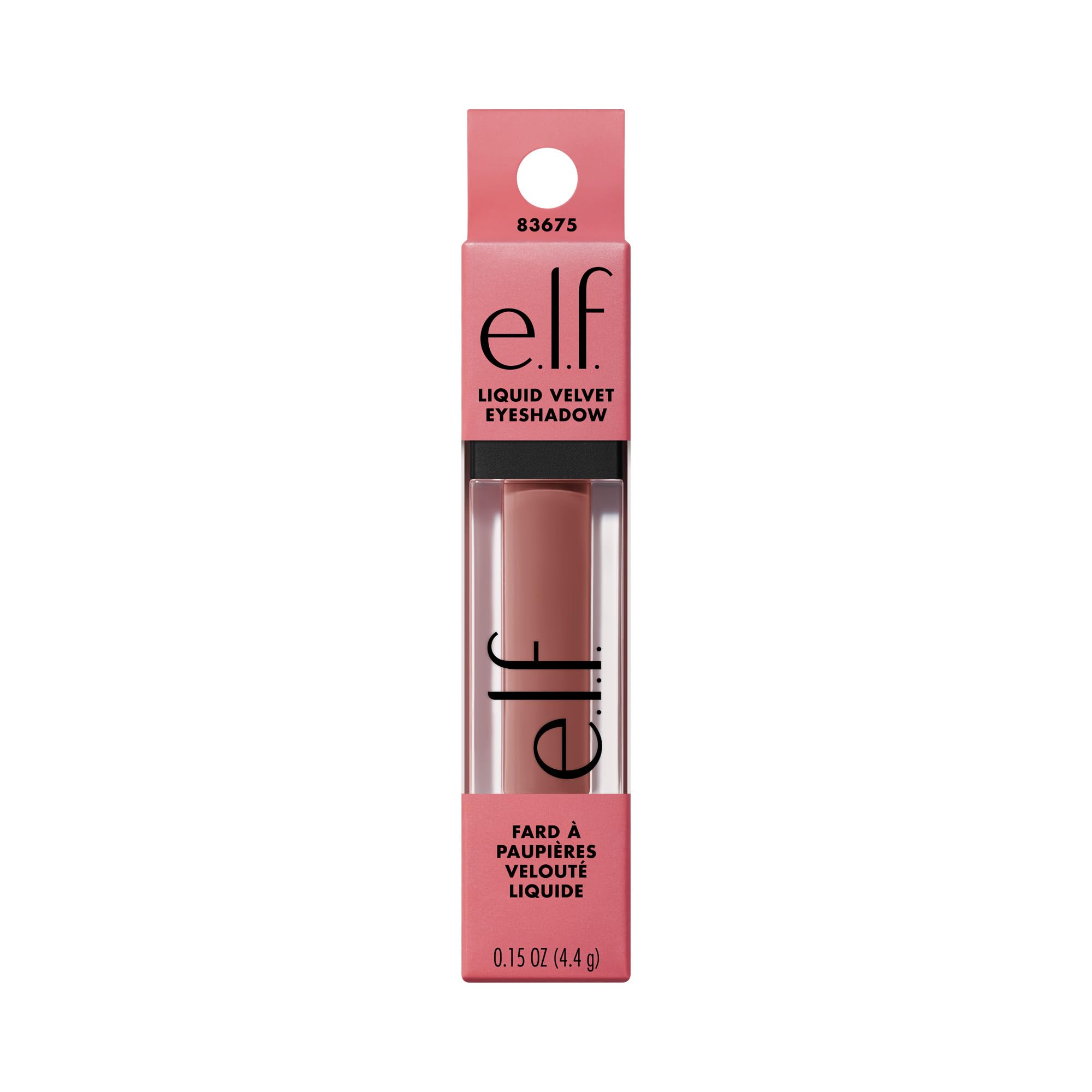 Vegan cruelty-free label on e.l.f. Liquid Velvet Eyeshadow.