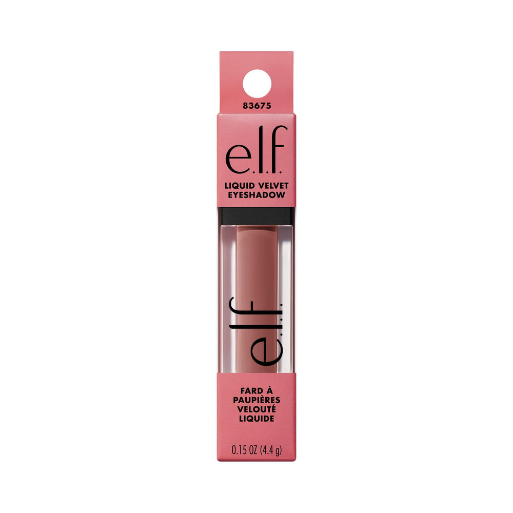 Vegan cruelty-free label on e.l.f. Liquid Velvet Eyeshadow.