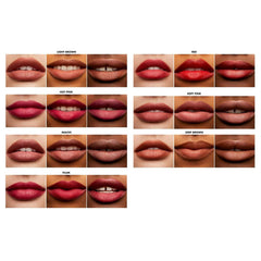 Smooth semi-matte finish glides across lips for comfortable wear.