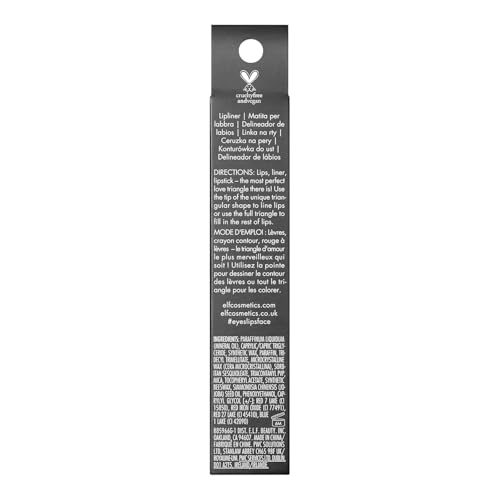 e.l.f. Love Triangle Lip Filler Liner vegan, cruelty-free color swatch for daily wear