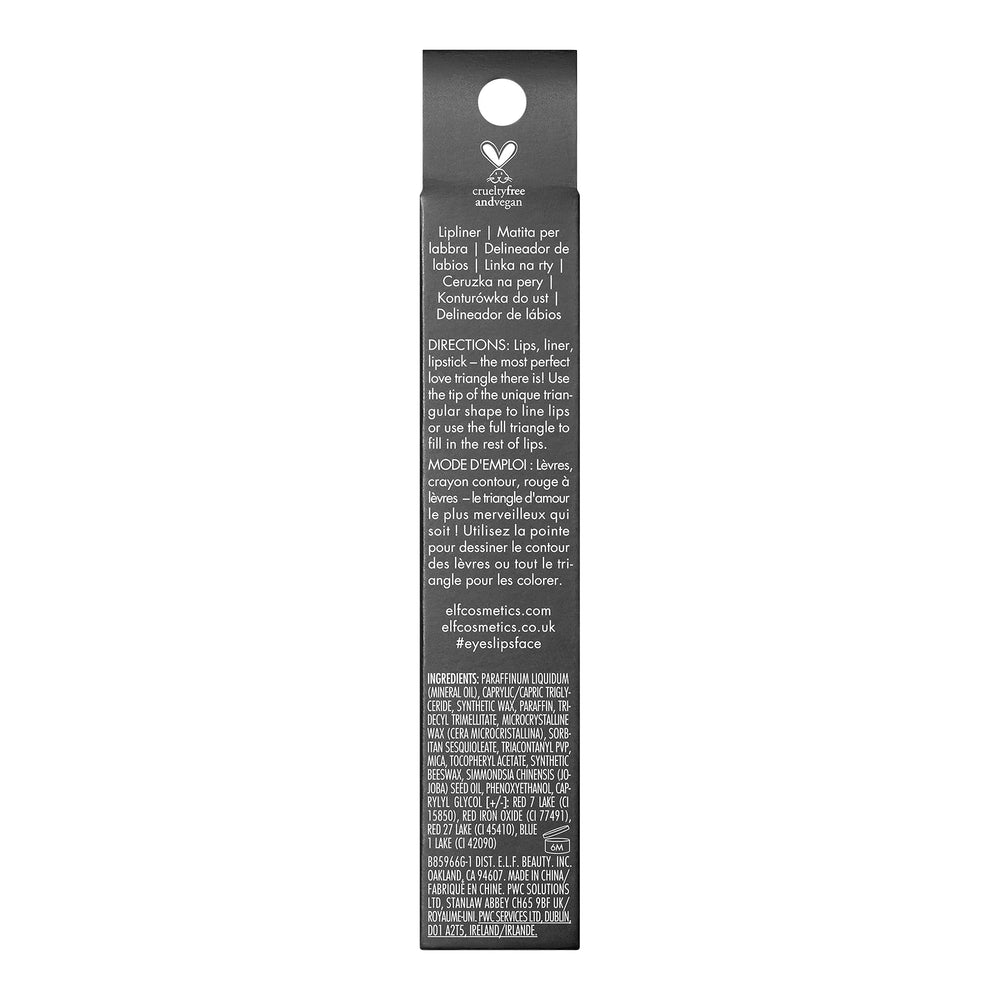 elf Love Triangle Lip Filler Liner is vegan and cruelty-free