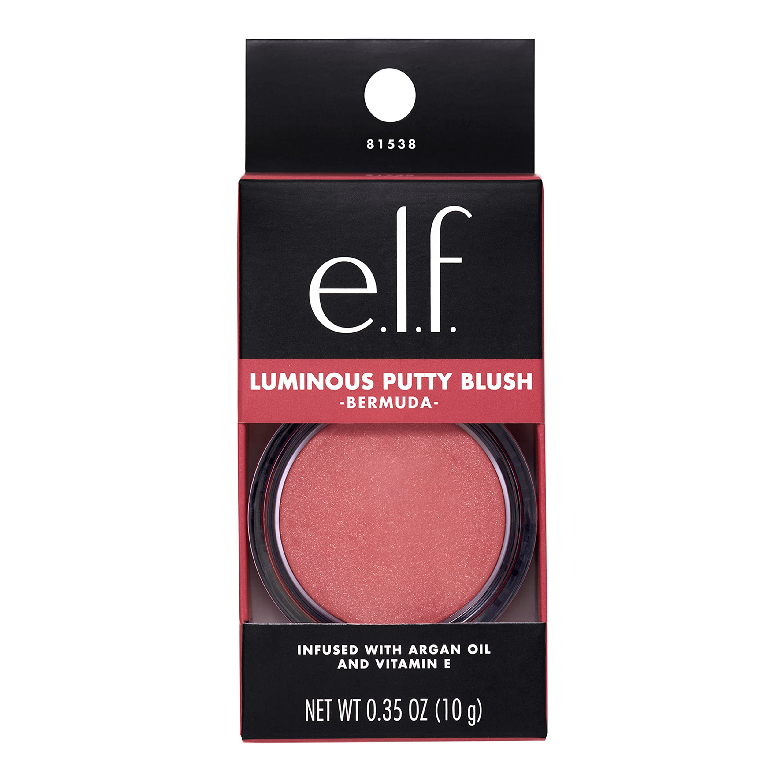 e.l.f. Luminous Putty Blush close-up texture highlighting creamy-to-powder finish.