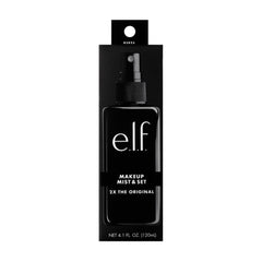 e.l.f. Makeup Mist & Set ingredients featuring aloe, green tea, cucumber