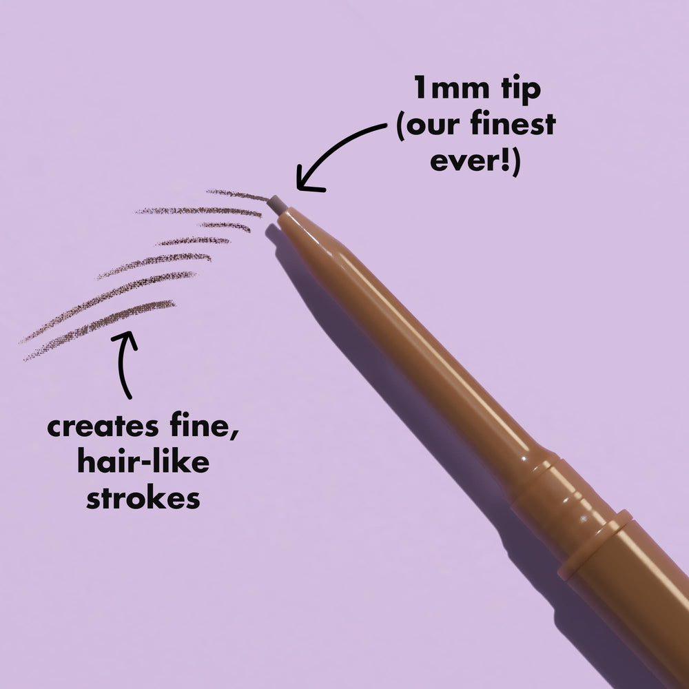 e.l.f. Micro-Fine Brow Pencil creamy pigment for precise strokes