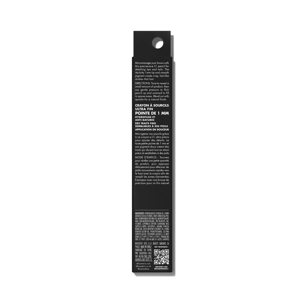 Compact travel-friendly brow pencil for on-the-go touch-ups