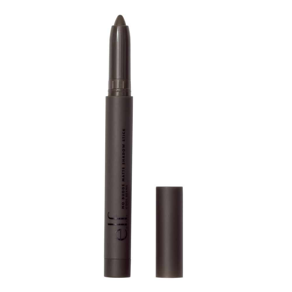 e.l.f. No Budge Matte Shadow Stick application close-up with creamy color.