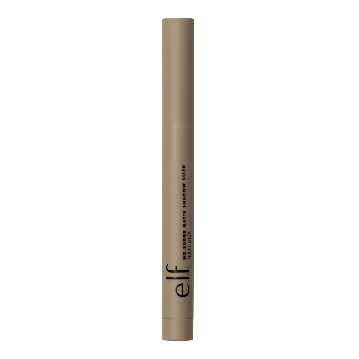 e.l.f. No Budge Matte Shadow Stick applied for crease-free matte color on the lid