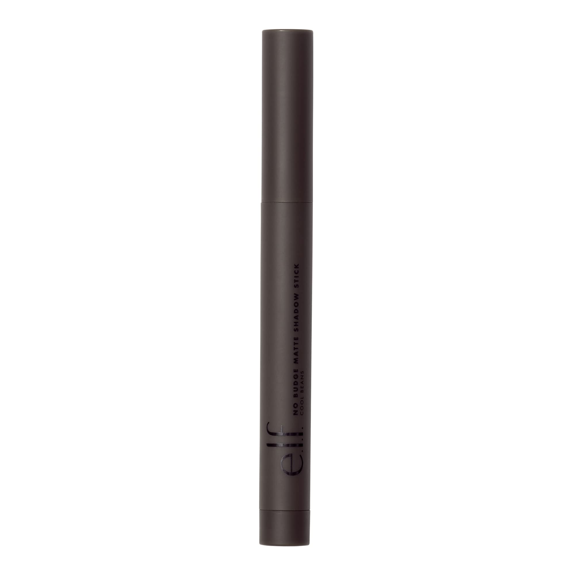 e.l.f. No Budge Matte Shadow Stick swatch in Cool Beans showing rich matte pigment.