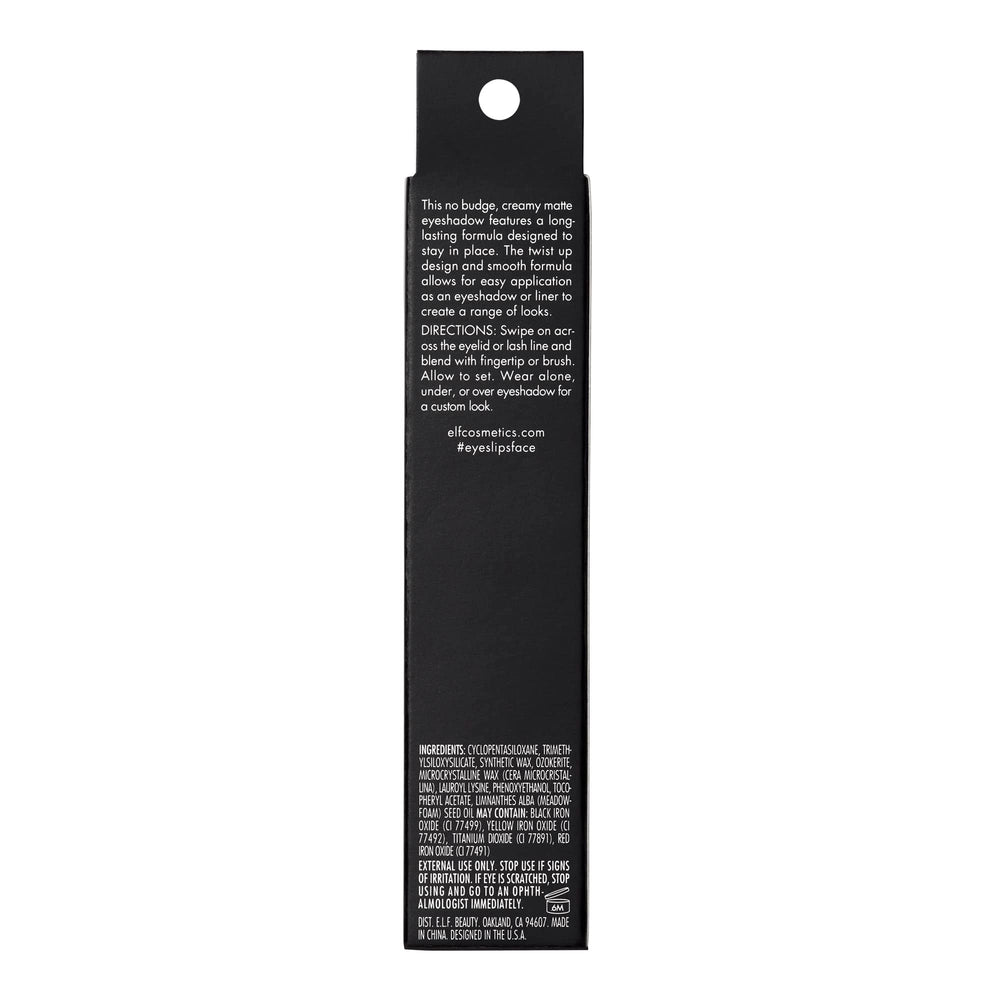 Twist-up design of the No Budge Matte Shadow Stick for precise application.