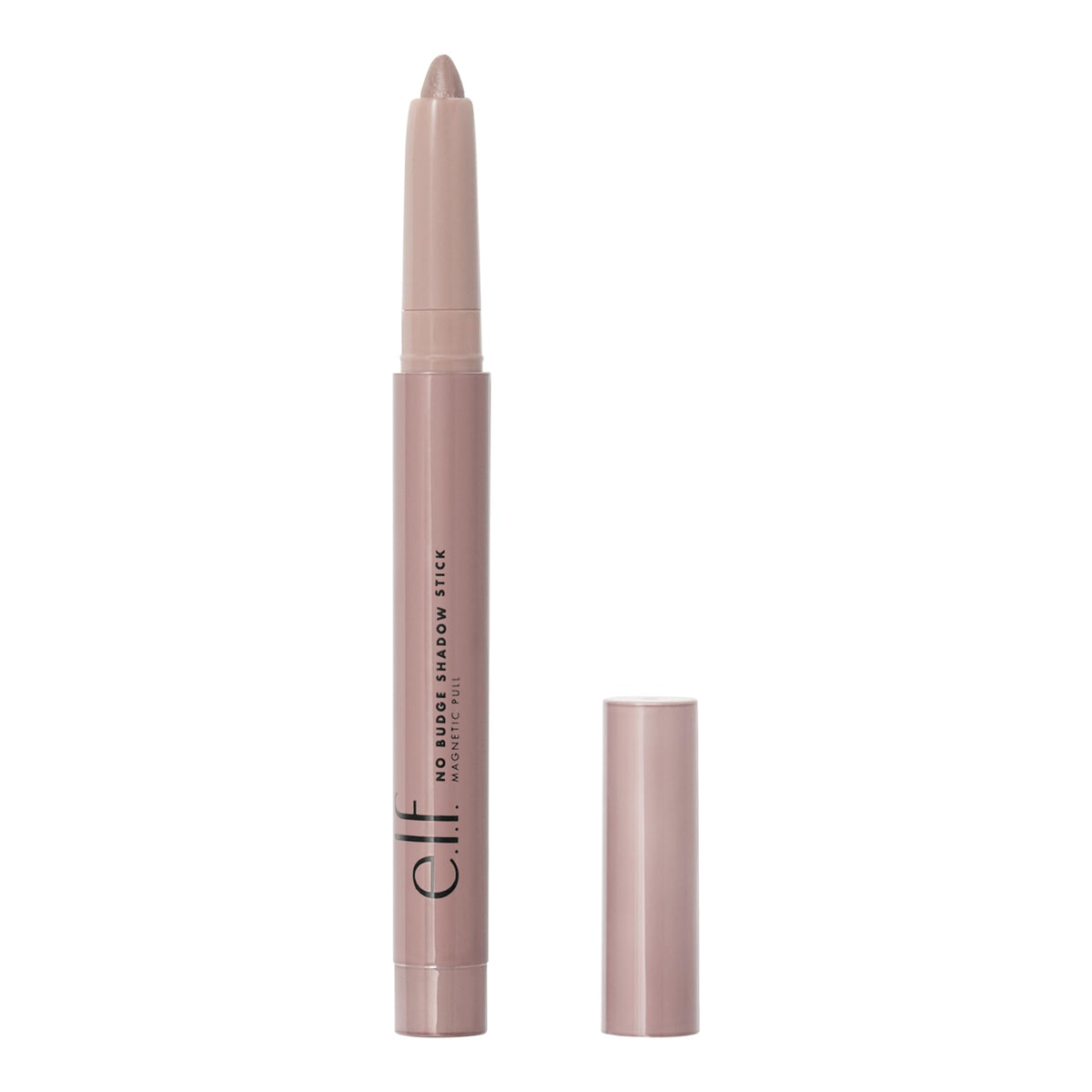 e.l.f. No Budge Shadow Stick metallic swatches show rich pigment and shimmer.