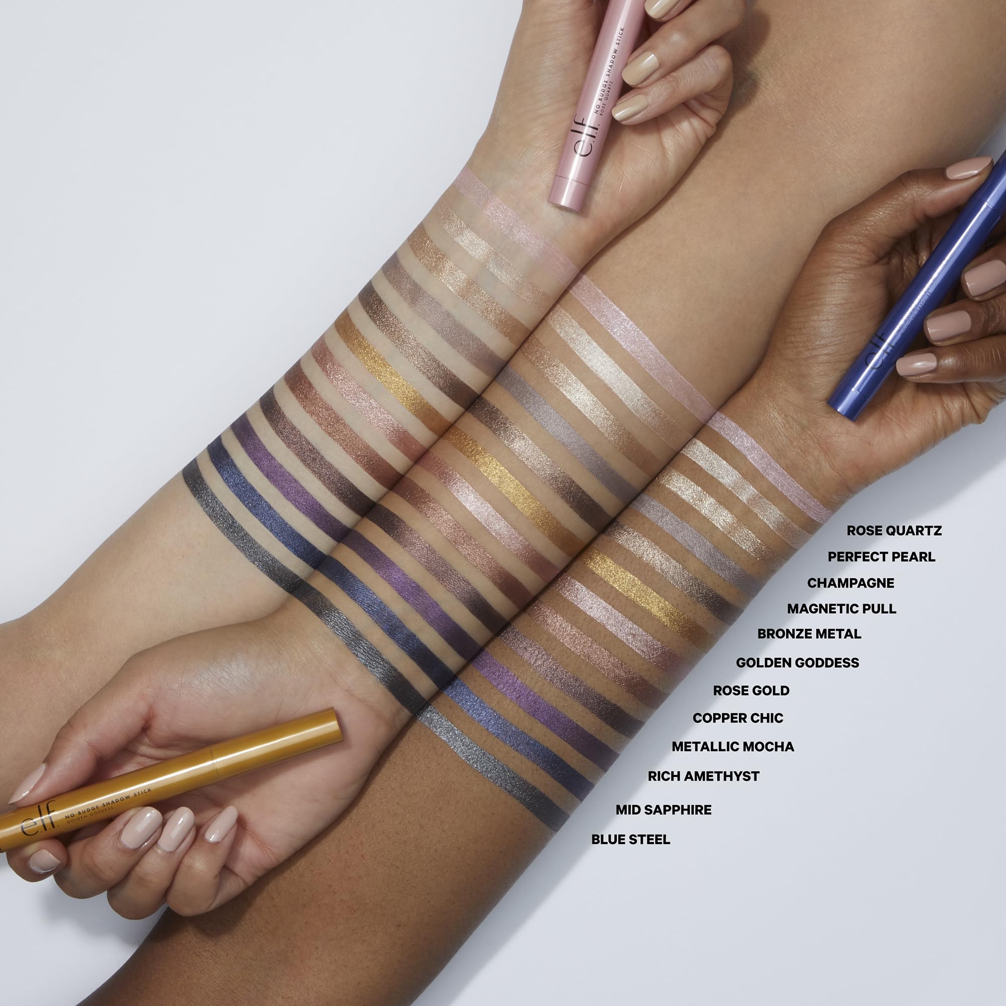 e.l.f. No Budge Shadow Stick twist-up design enables easy application