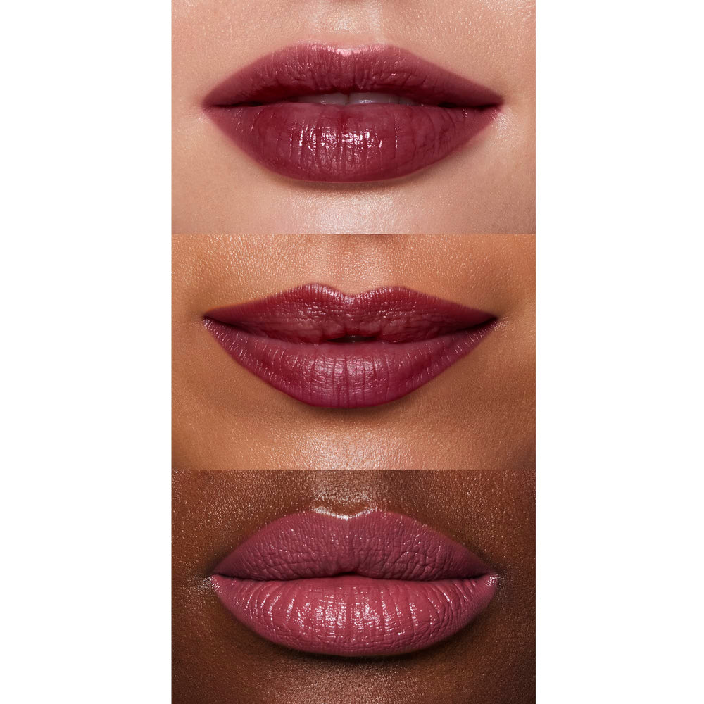 e.l.f. O Face Satin Lipstick contiene ésteres de jojoba para suavidad