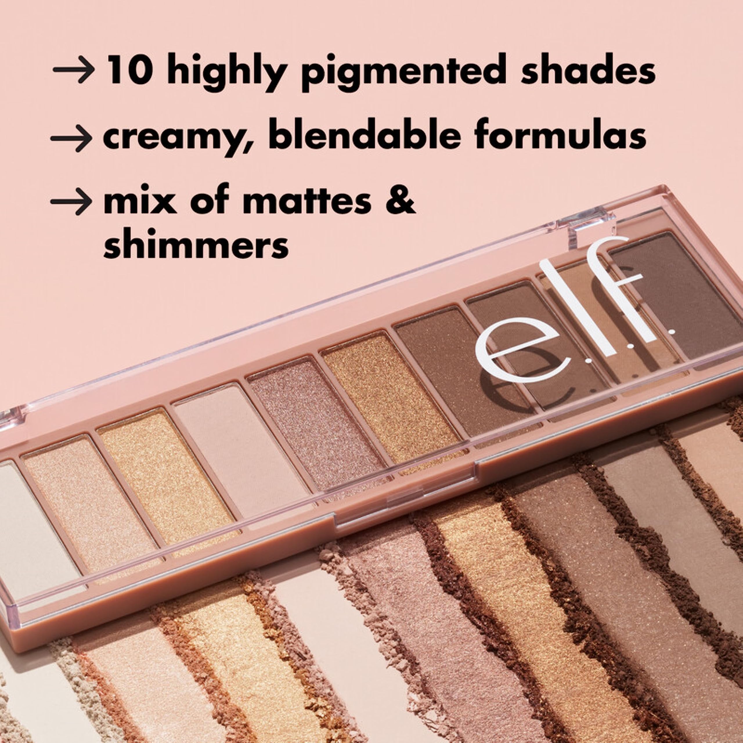 e.l.f. Perfect 10: paleta para maquillaje ahumado diario.