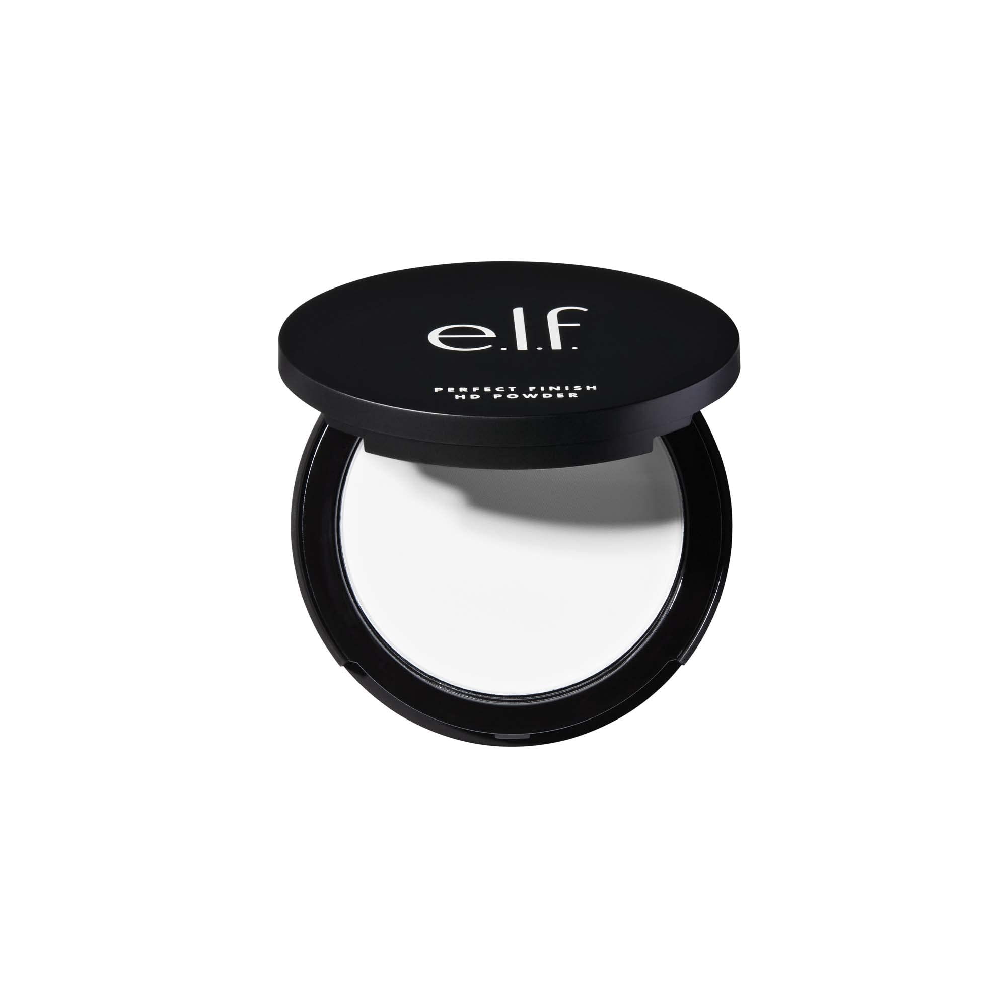 e.l.f. Perfect Finish HD Powder compact shows a smooth blur for flawless skin