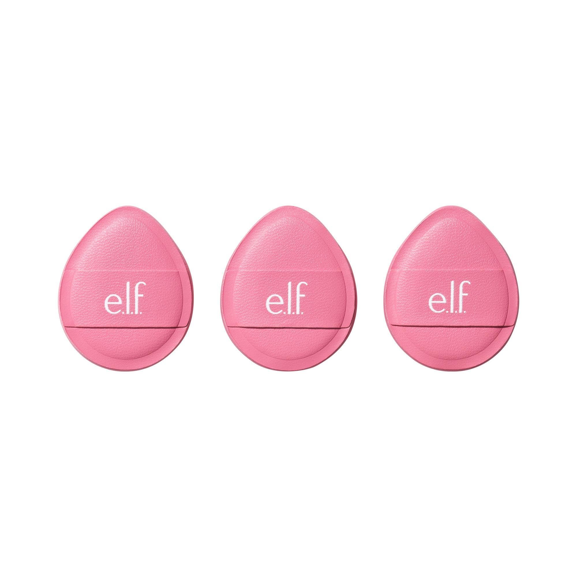 e.l.f. Pillow Puff Foundation Sponge application demo shows streak-free blending for a flawless finish.