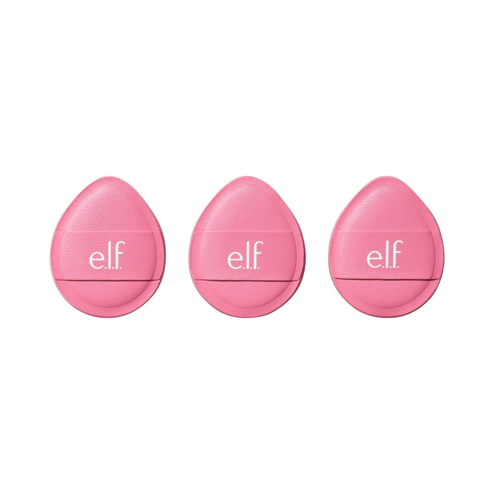 e.l.f. Pillow Puff Foundation Sponge application demo shows streak-free blending for a flawless finish.