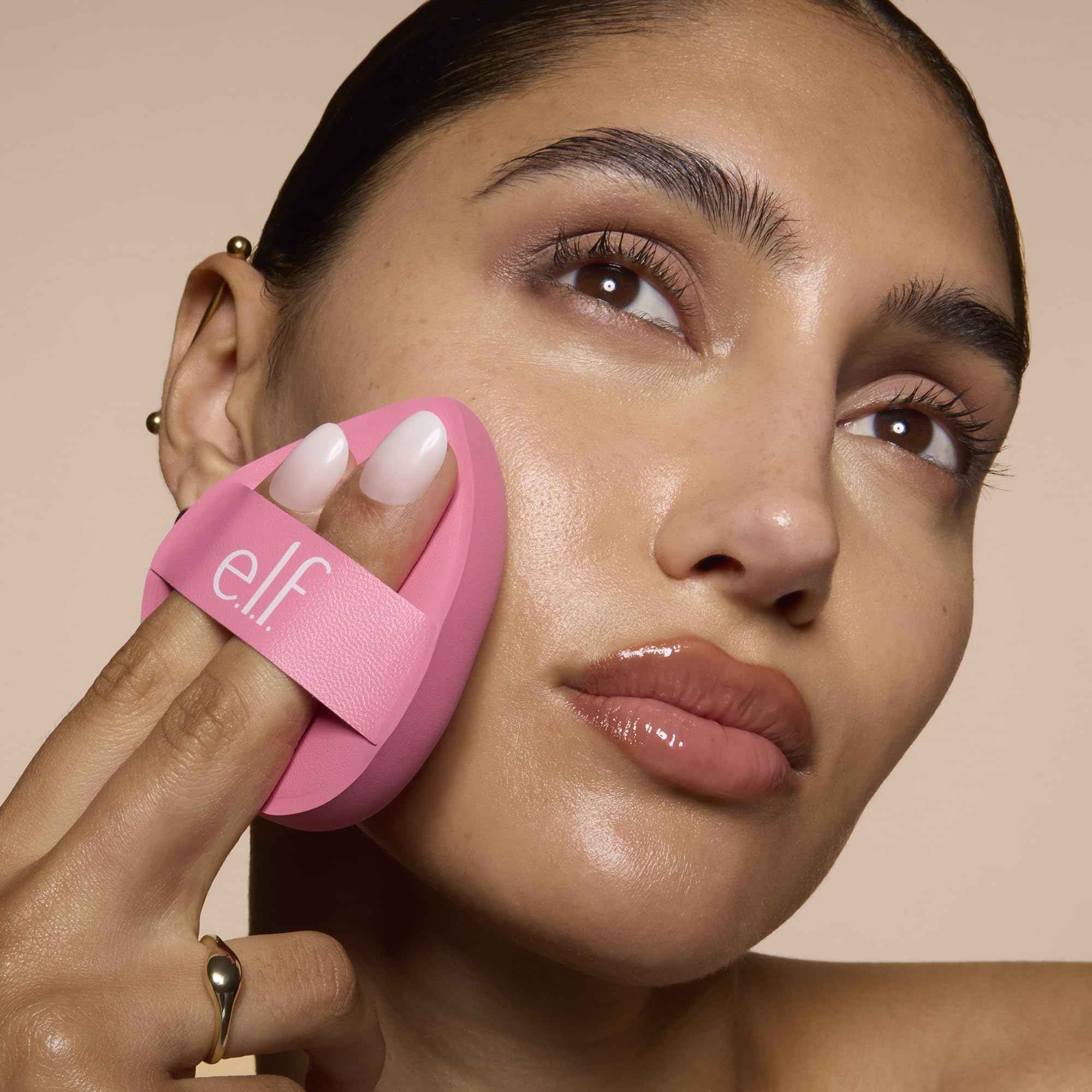 e.l.f. Pillow Puff sponge latex-free for sensitive skin.
